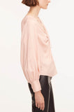 Drawstring Long Sleeve Blouse