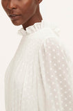 Clip-Dot Shirt Dress