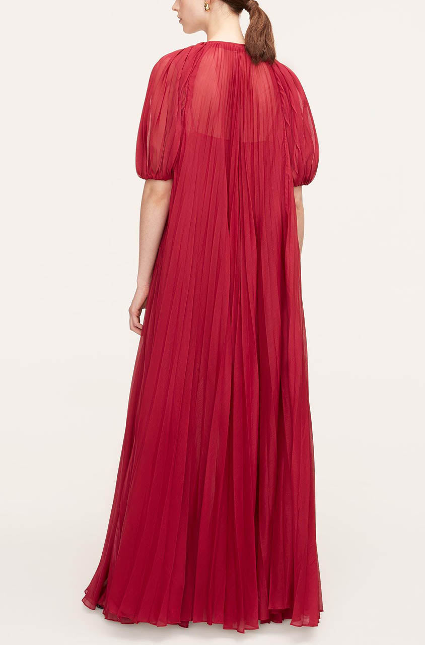 Sunburst Pleat Dress in Hibiscus by Rebecca Taylor
