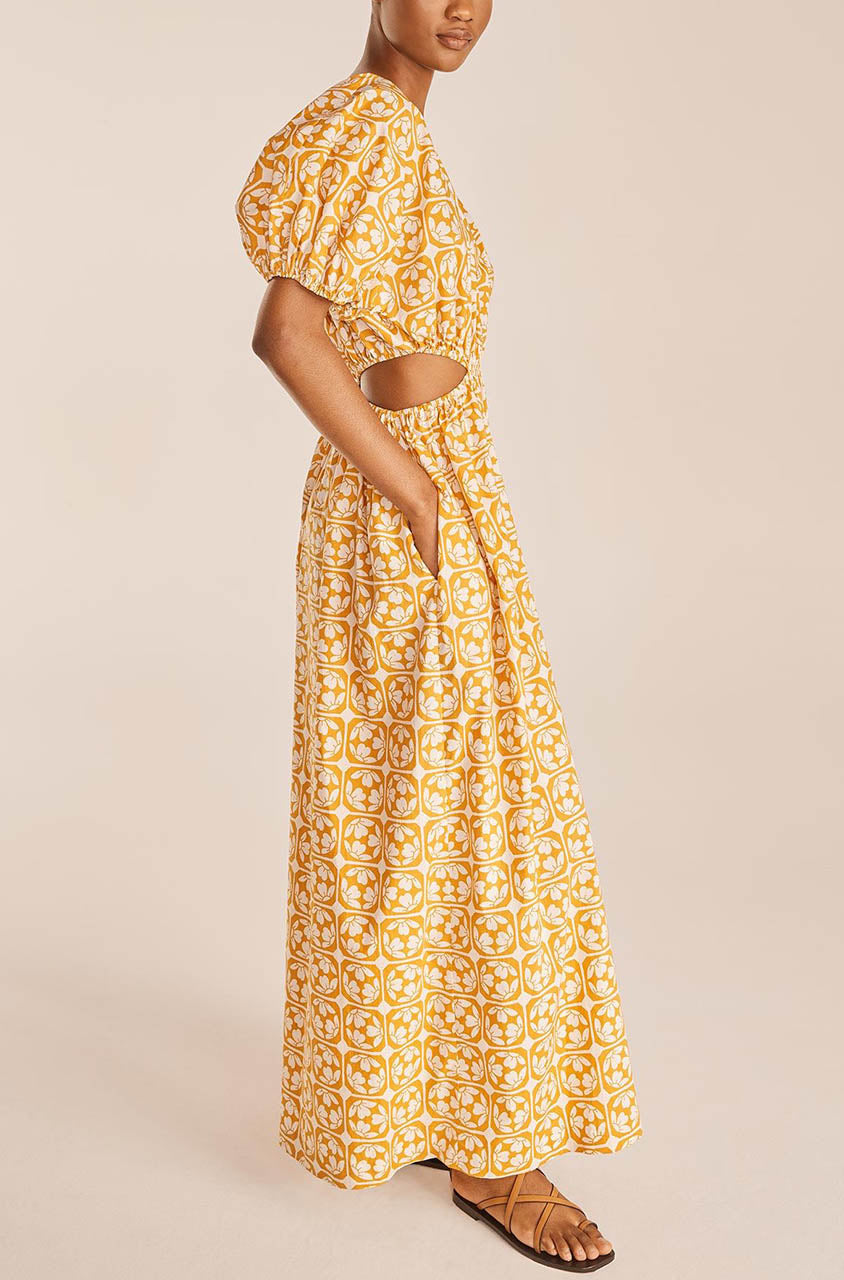 Lattice Fleur Poplin Jumpsuit in Lattice Fleur Honey Combo by Rebecca Taylor