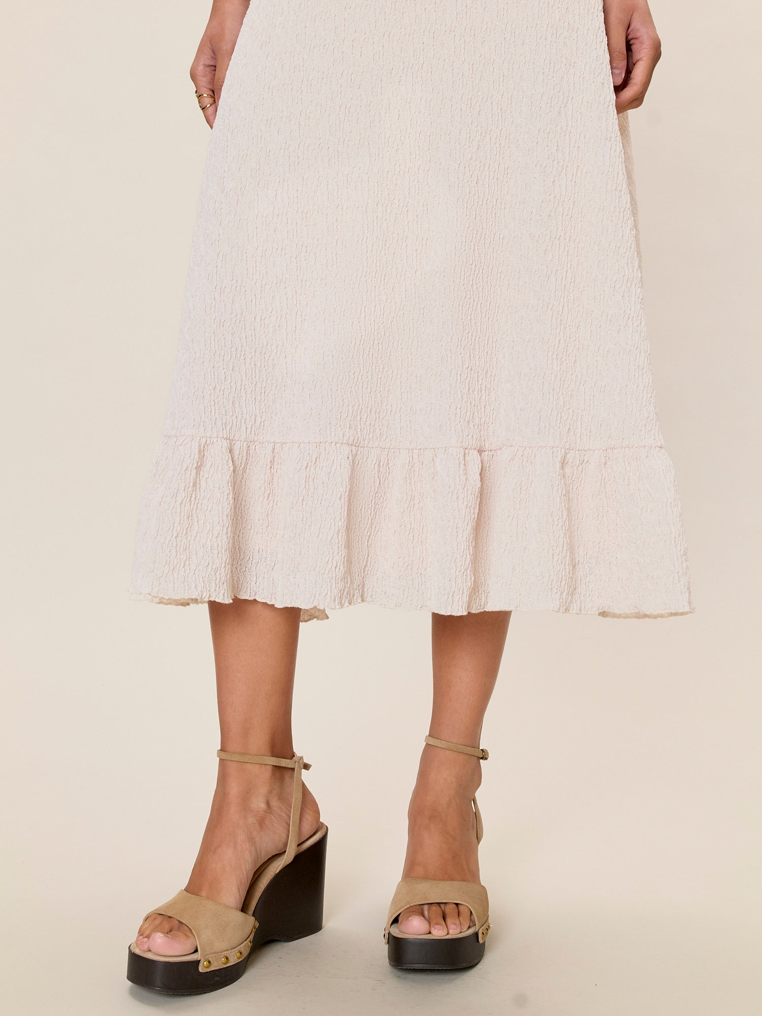 Taryn Knit Dress in Cream by Rebecca Taylor