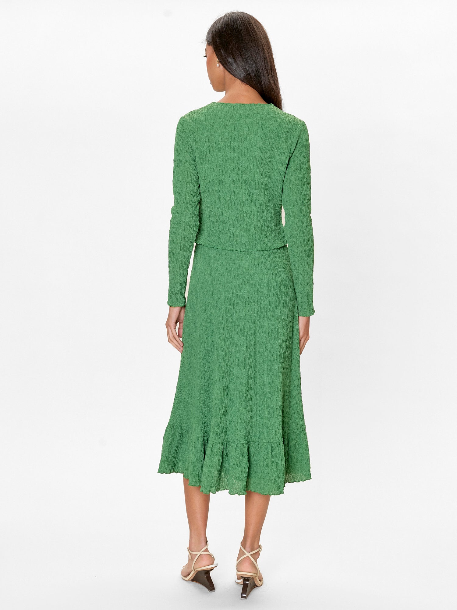 Taryn Knit Cardigan in Forest Green by Rebecca Taylor
