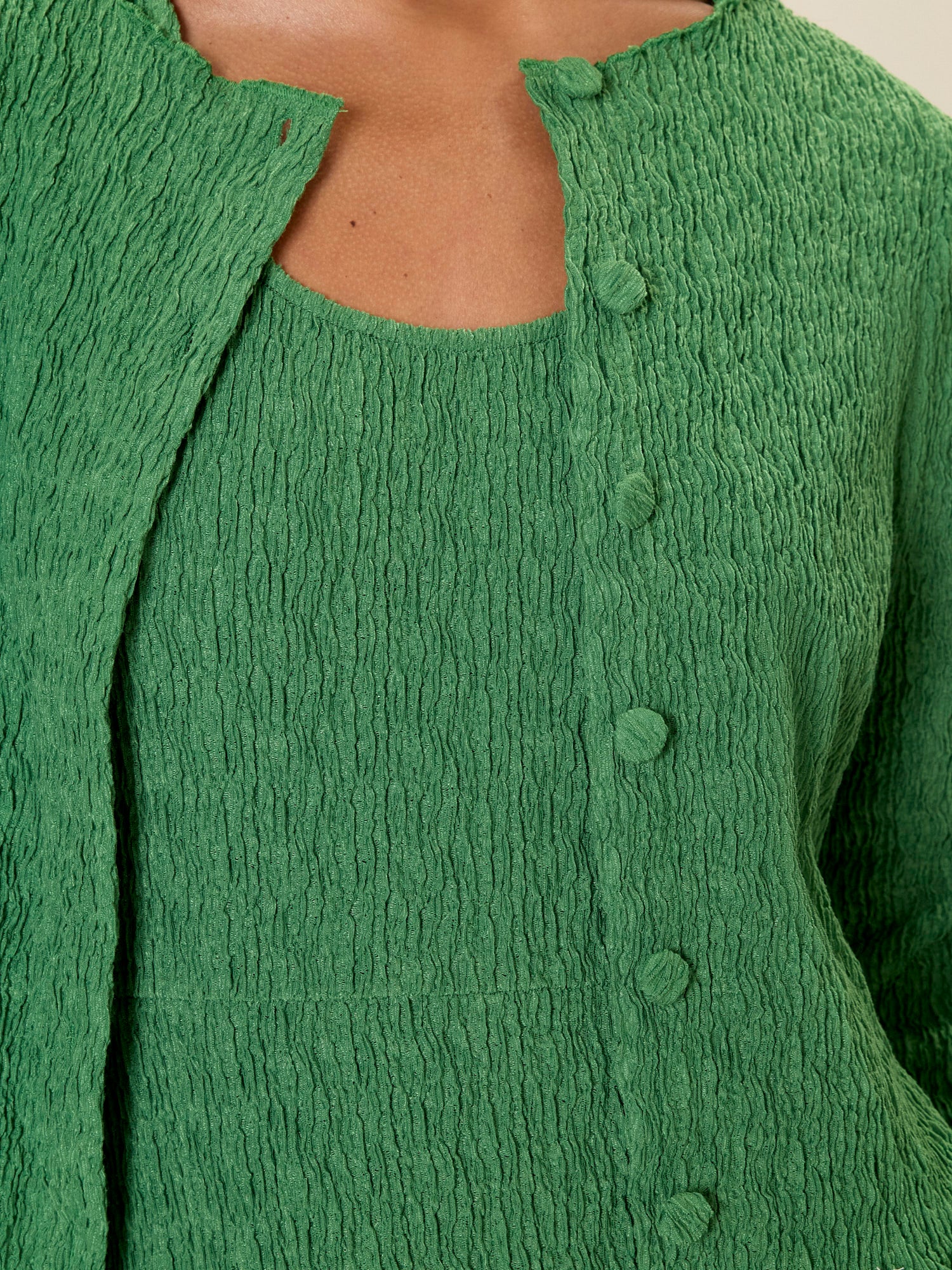 Taryn Knit Cardigan in Forest Green by Rebecca Taylor