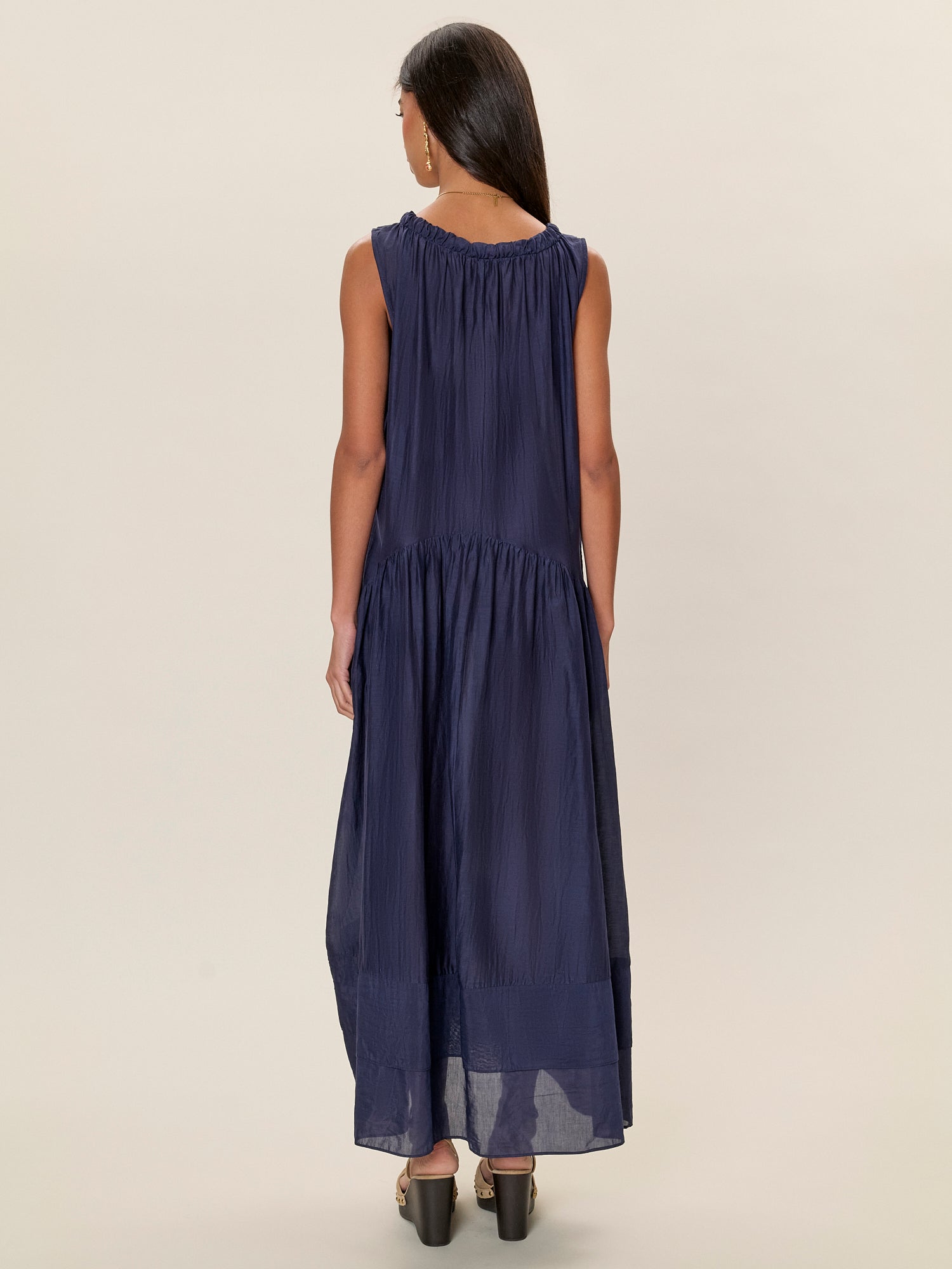 Lilou Sleeveless Dress in Maritime Blue by Rebecca Taylor