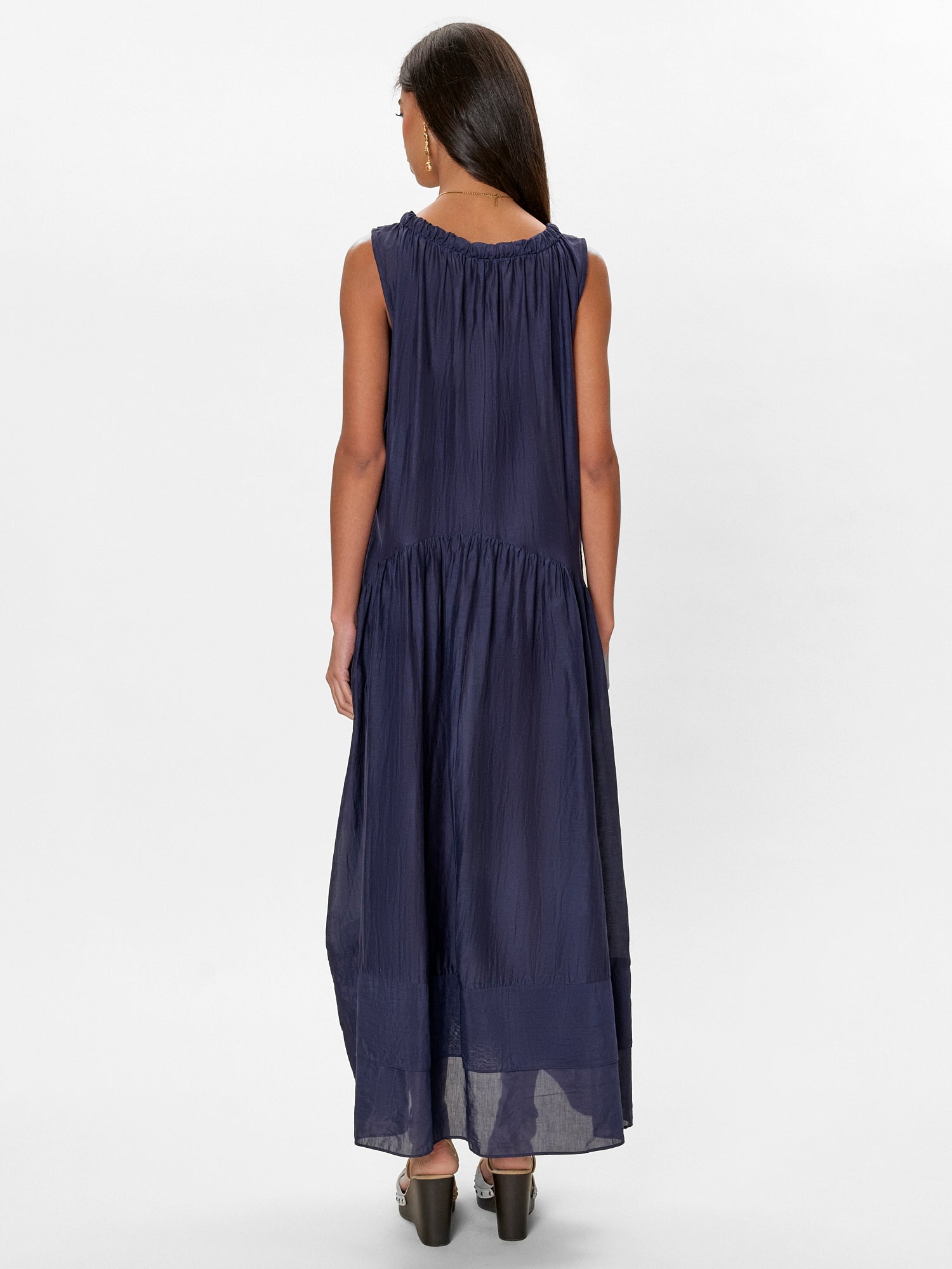 Lilou Sleeveless Dress in Maritime Blue by Rebecca Taylor