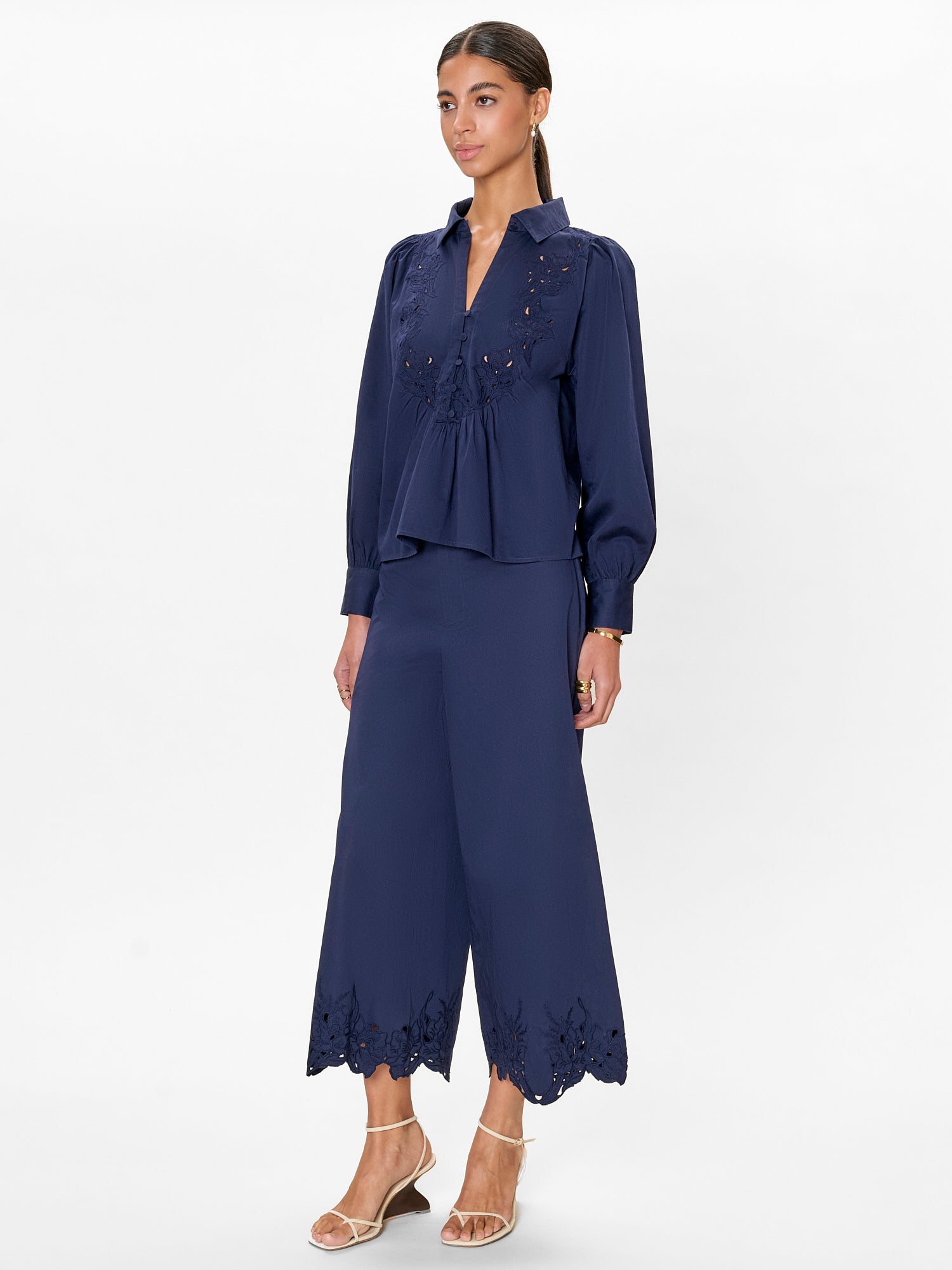 Rachelle Pant in Maritime Blue by Rebecca Taylor