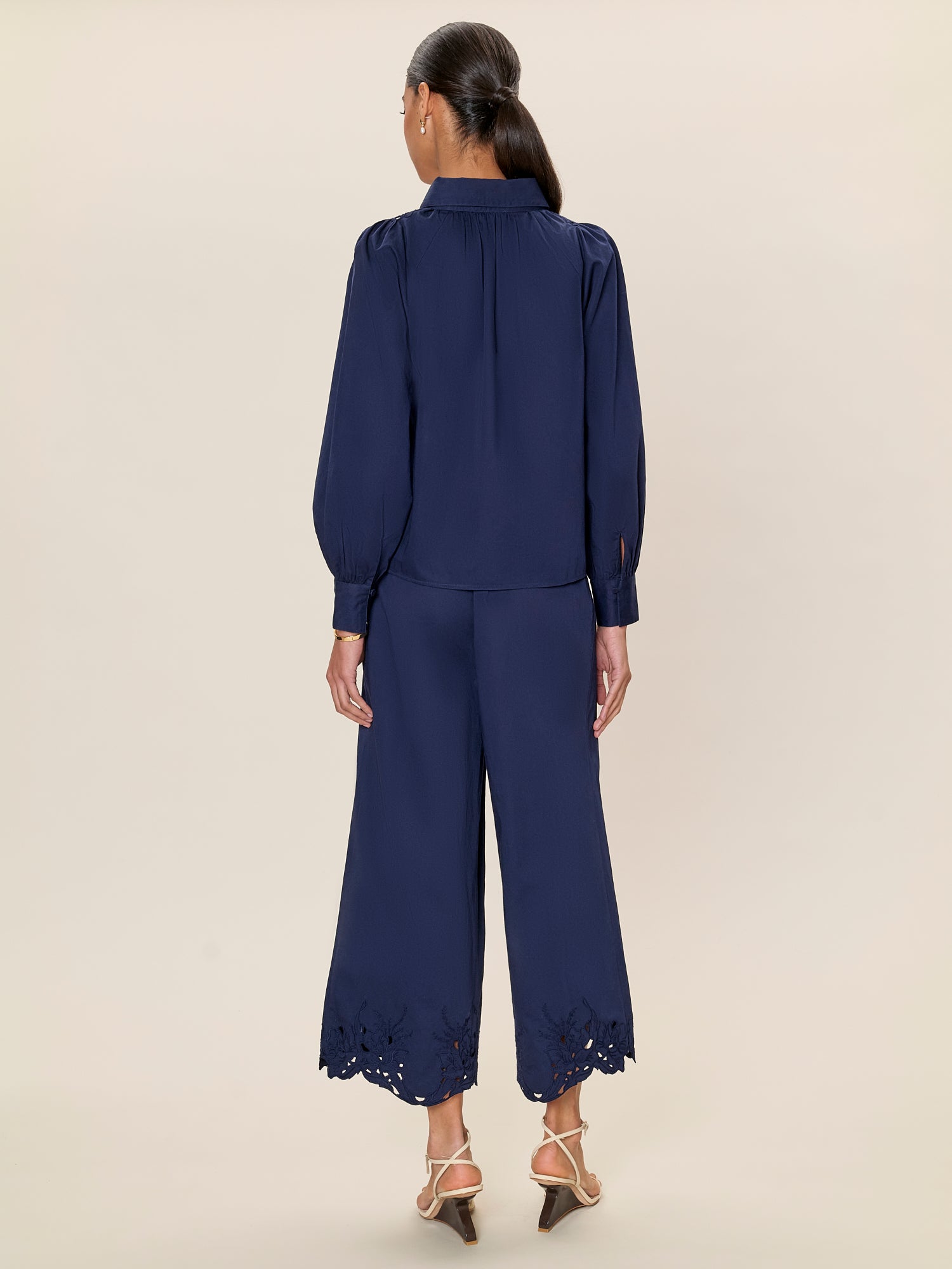 Rachelle Pop Over Blouse in Maritime Blue by Rebecca Taylor