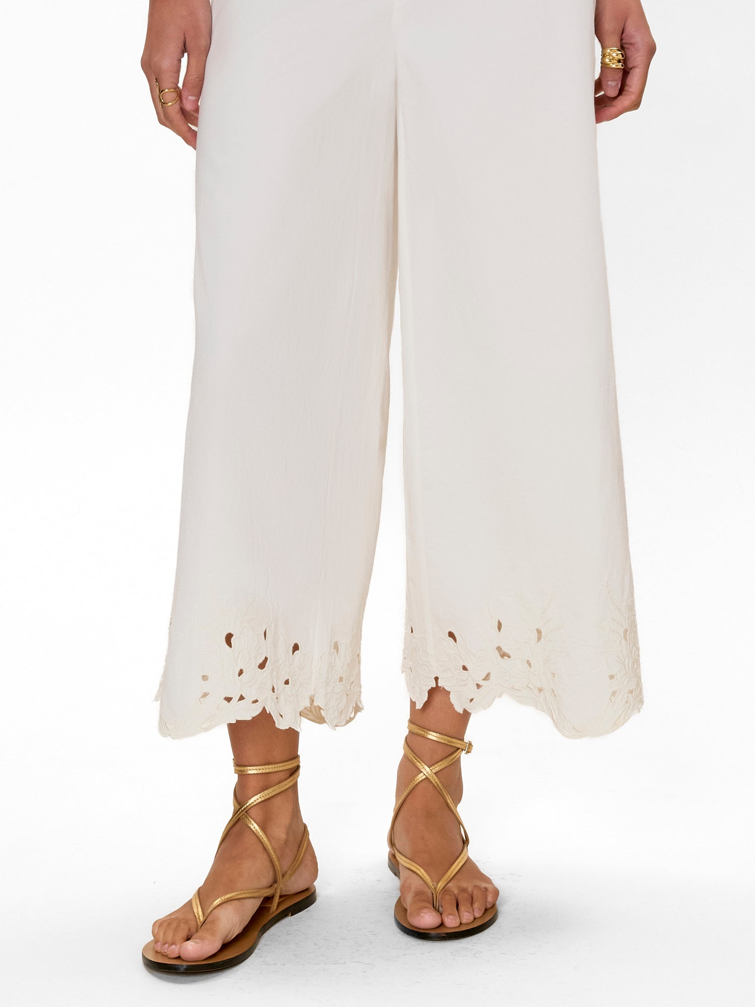 Rachelle Pant in Ivory by Rebecca Taylor