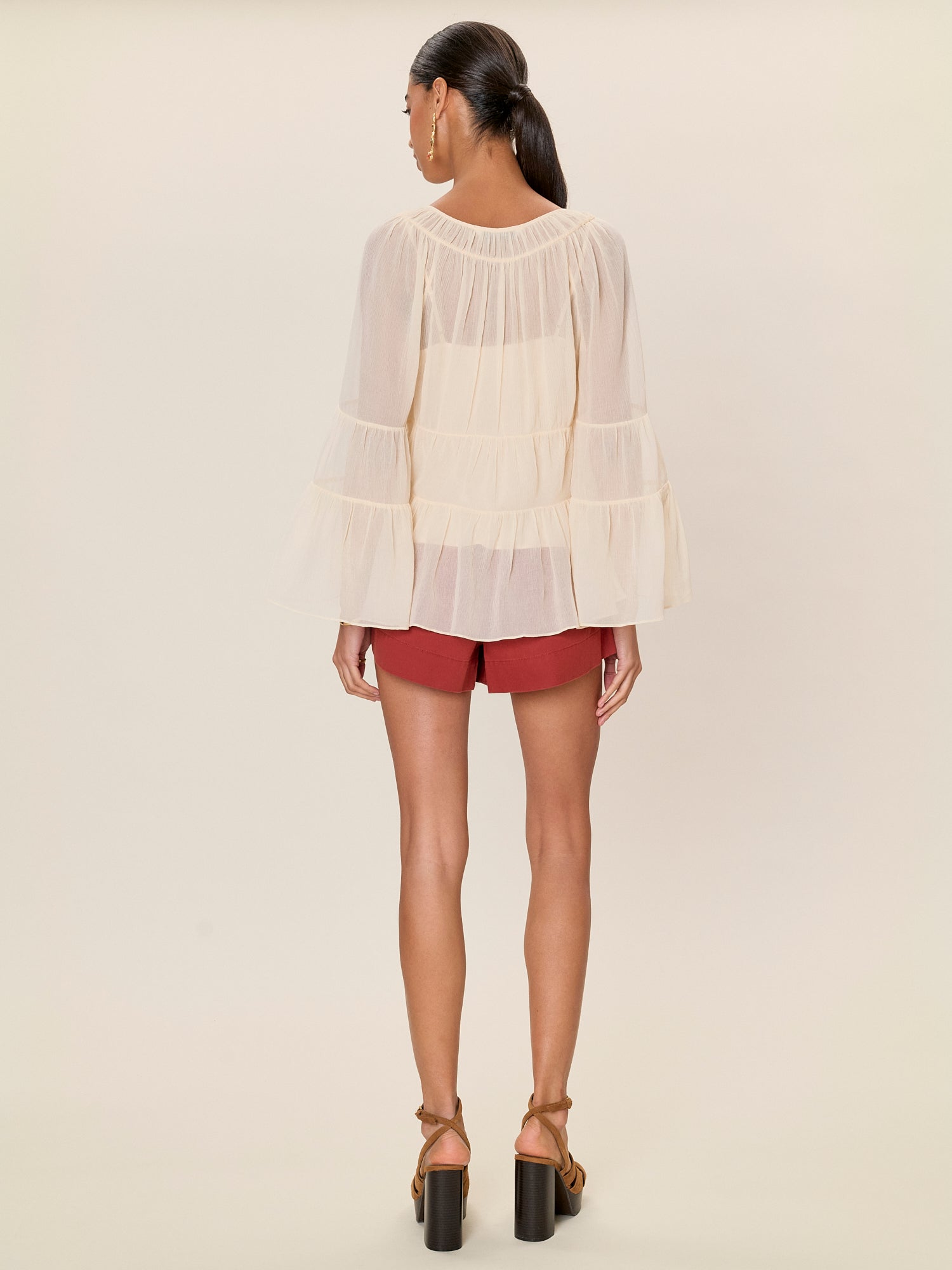 Skye Blouse in Cream by Rebecca Taylor