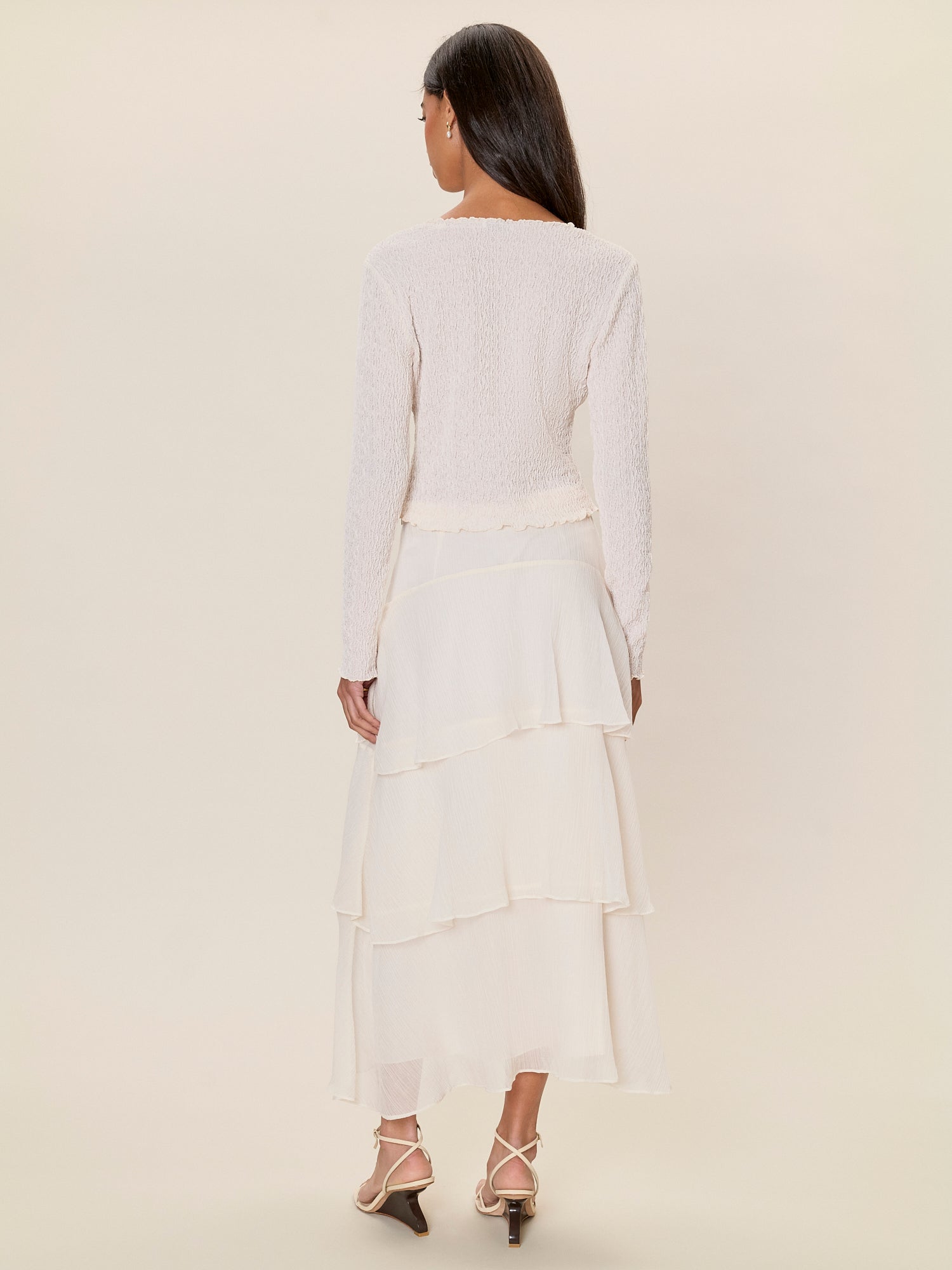 Skye Skirt in Cream by Rebecca Taylor