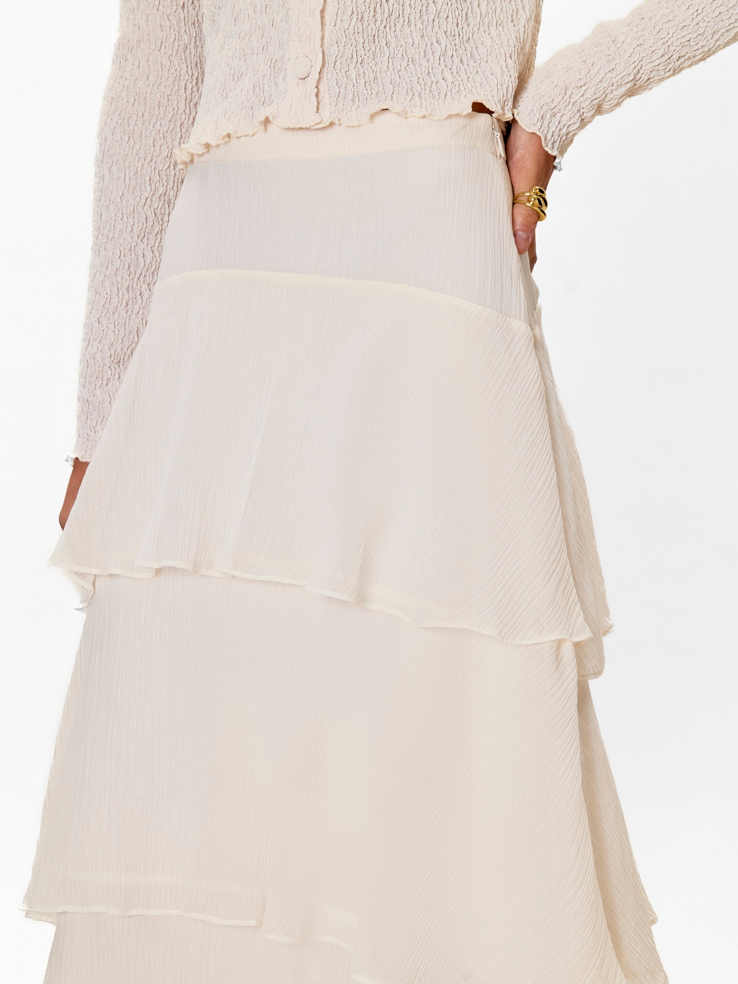 Skye Skirt in Cream by Rebecca Taylor
