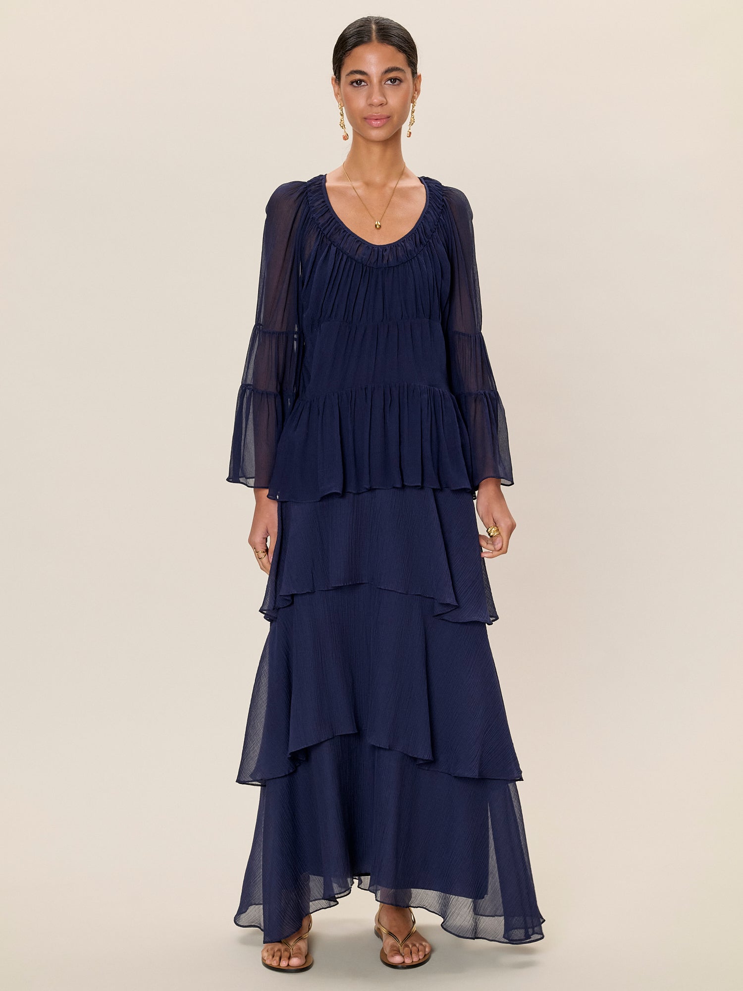 Skye Skirt in Maritime Blue by Rebecca Taylor