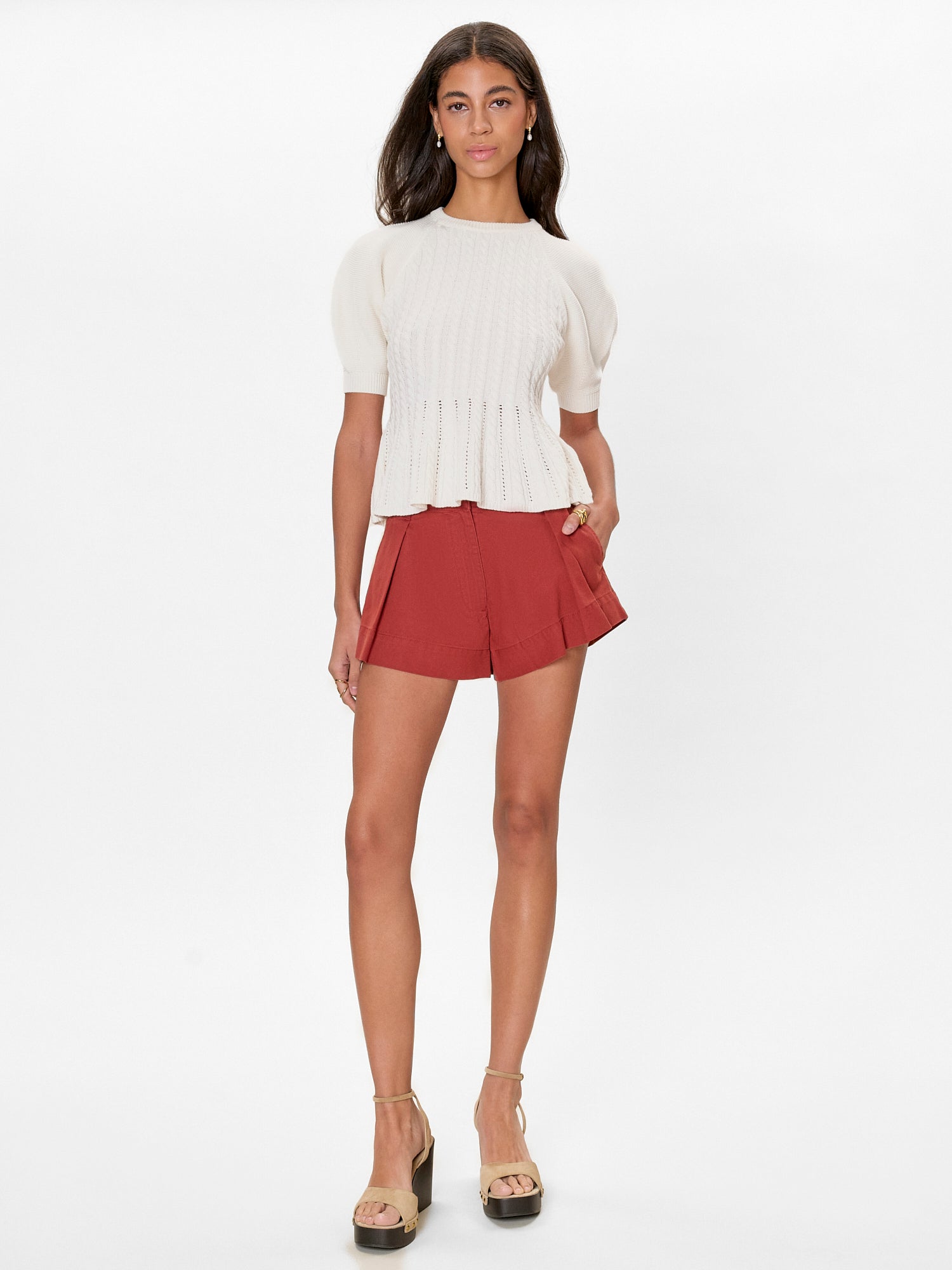 Ivory Ella Knit Sweater - Rebecca Taylor