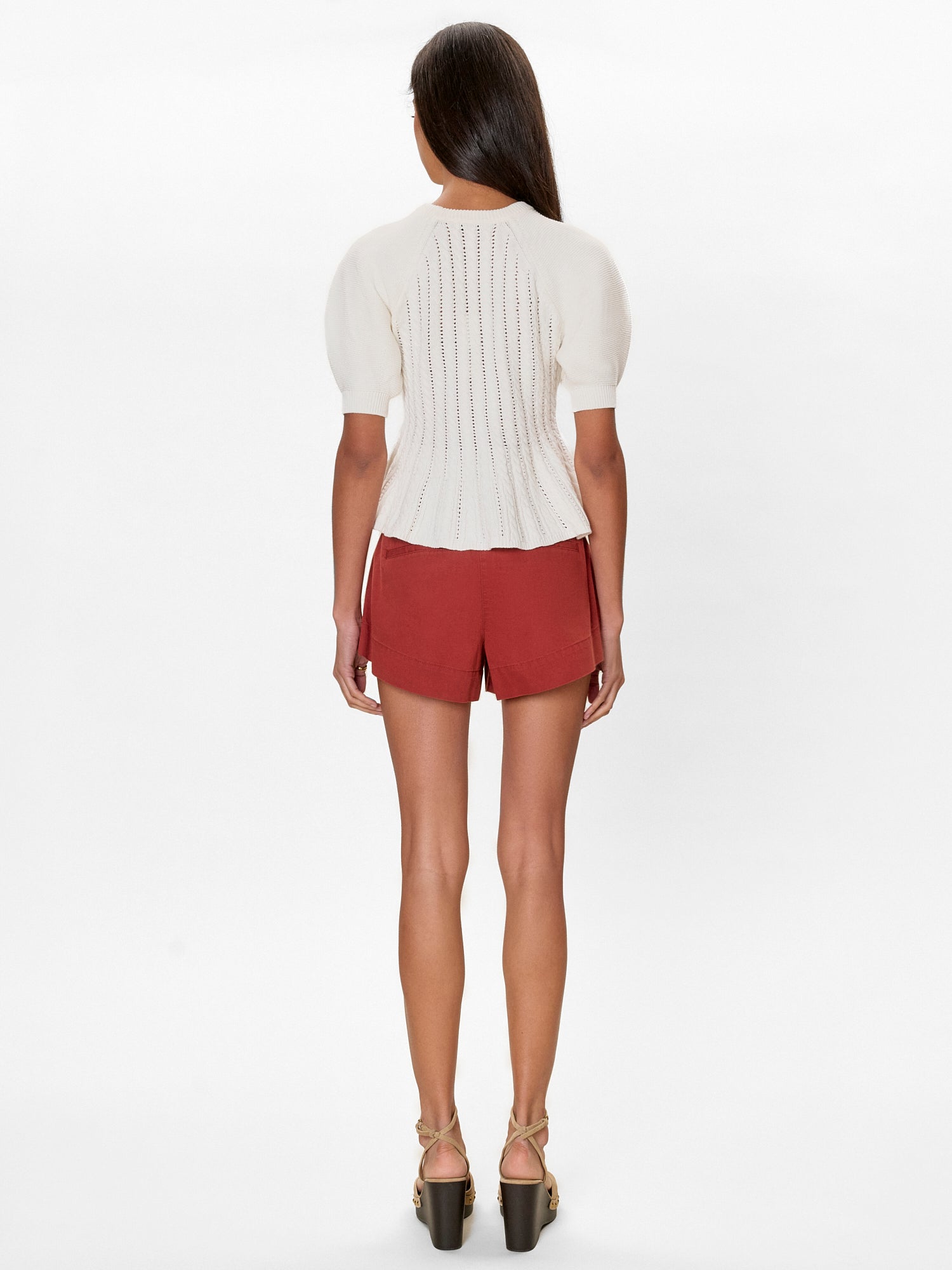 Ella Knit Sweater in Ivory by Rebecca Taylor
