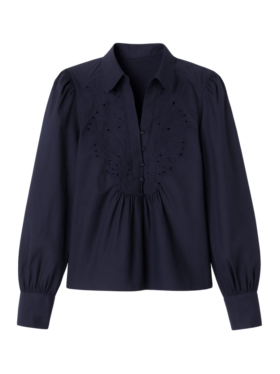 Rachelle Pop Over Blouse in Maritime Blue by Rebecca Taylor
