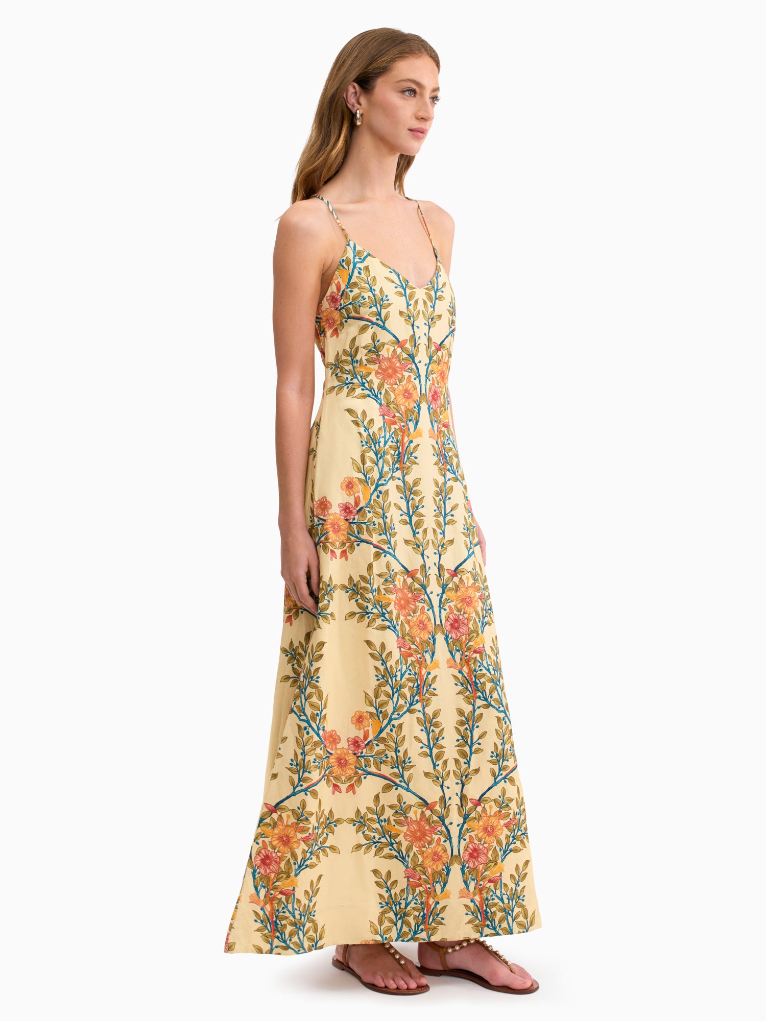 Cleo Printed Dress in Buttercream Multi by Rebecca Taylor