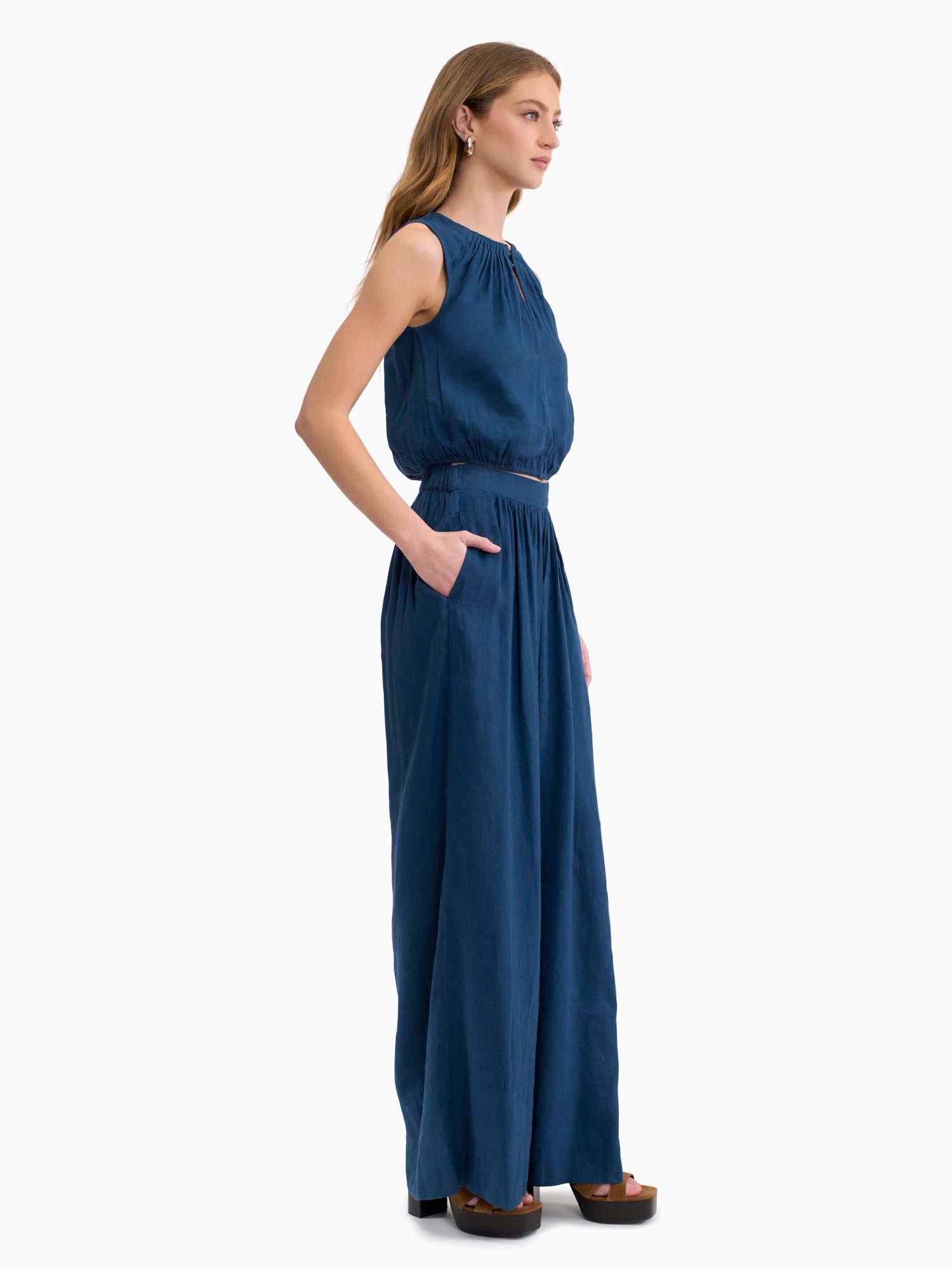 Cleo Pant in Royal Blue by Rebecca Taylor
