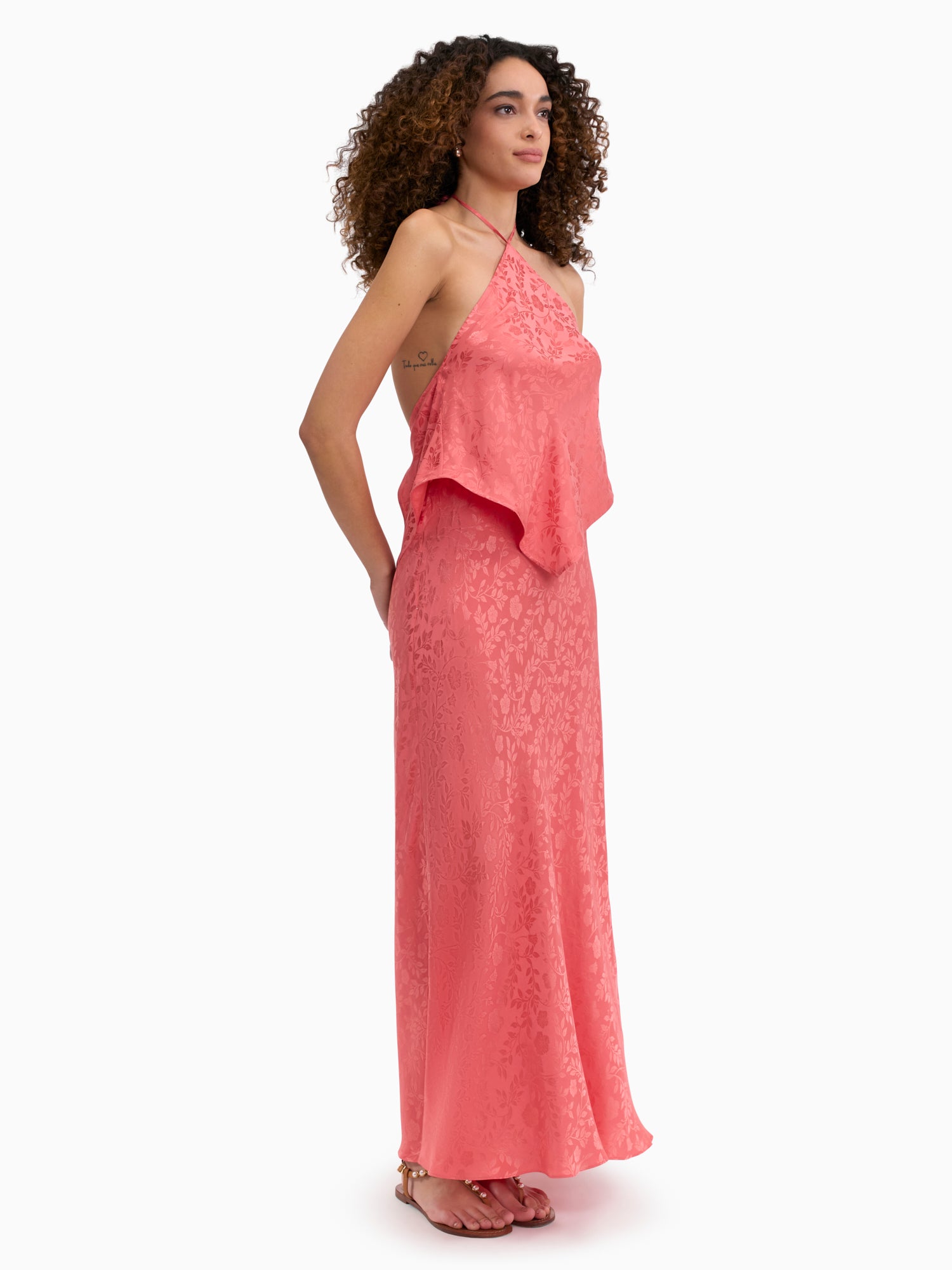 Emery Jacquard Skirt in Coral Blush by Rebecca Taylor