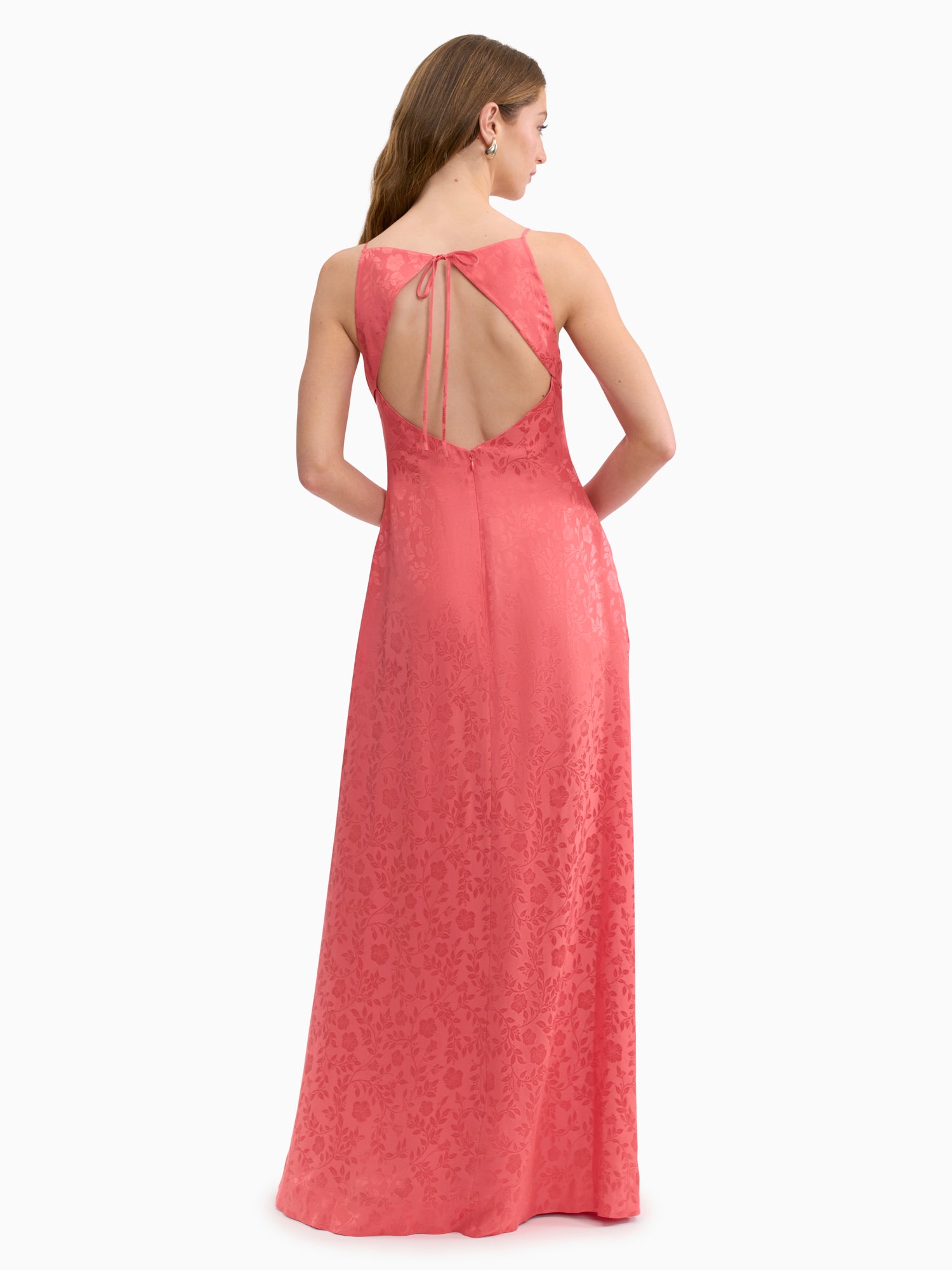 Emery Jacquard Dress in Coral Blush by Rebecca Taylor