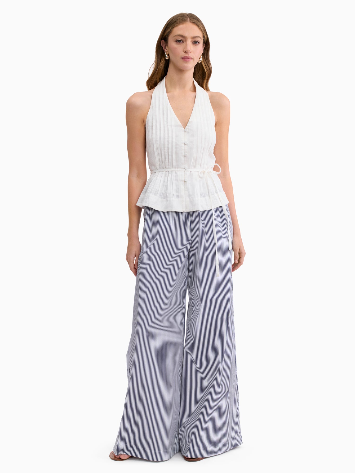 Marianne Halter Top in Ivory by Rebecca Taylor