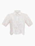Brielle Poplin Eyelet Shirt