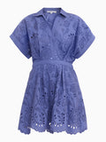 Brielle Poplin Eyelet Mini Dress
