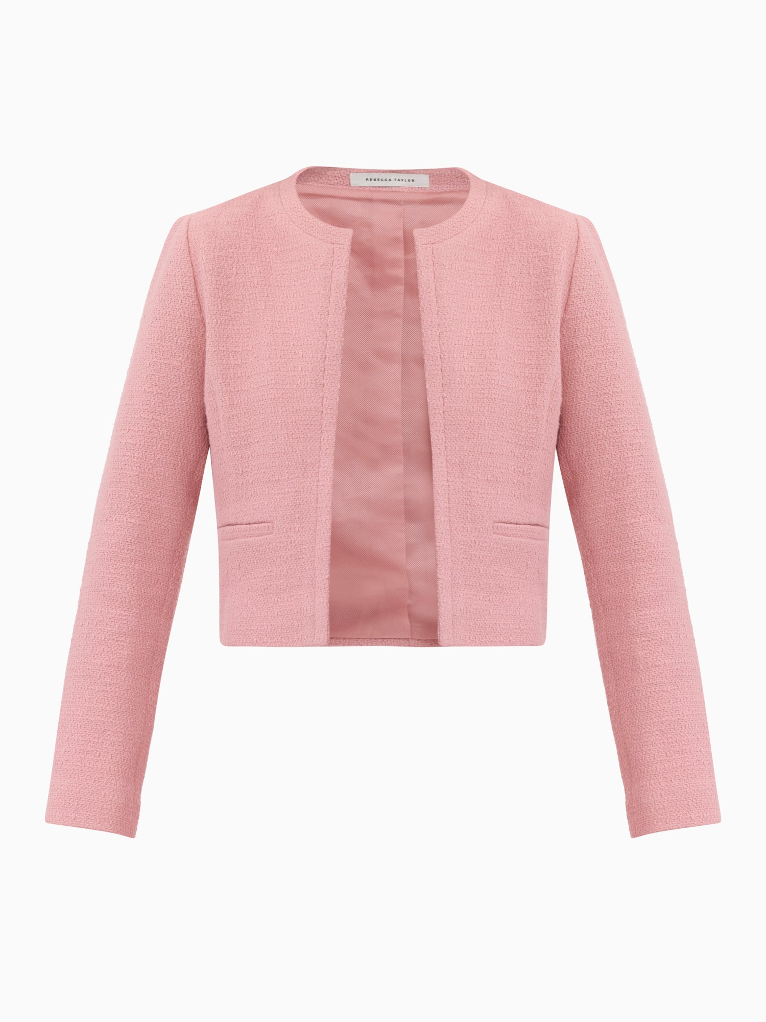 Margot Tweed Jacket in Vintage Rose by Rebecca Taylor