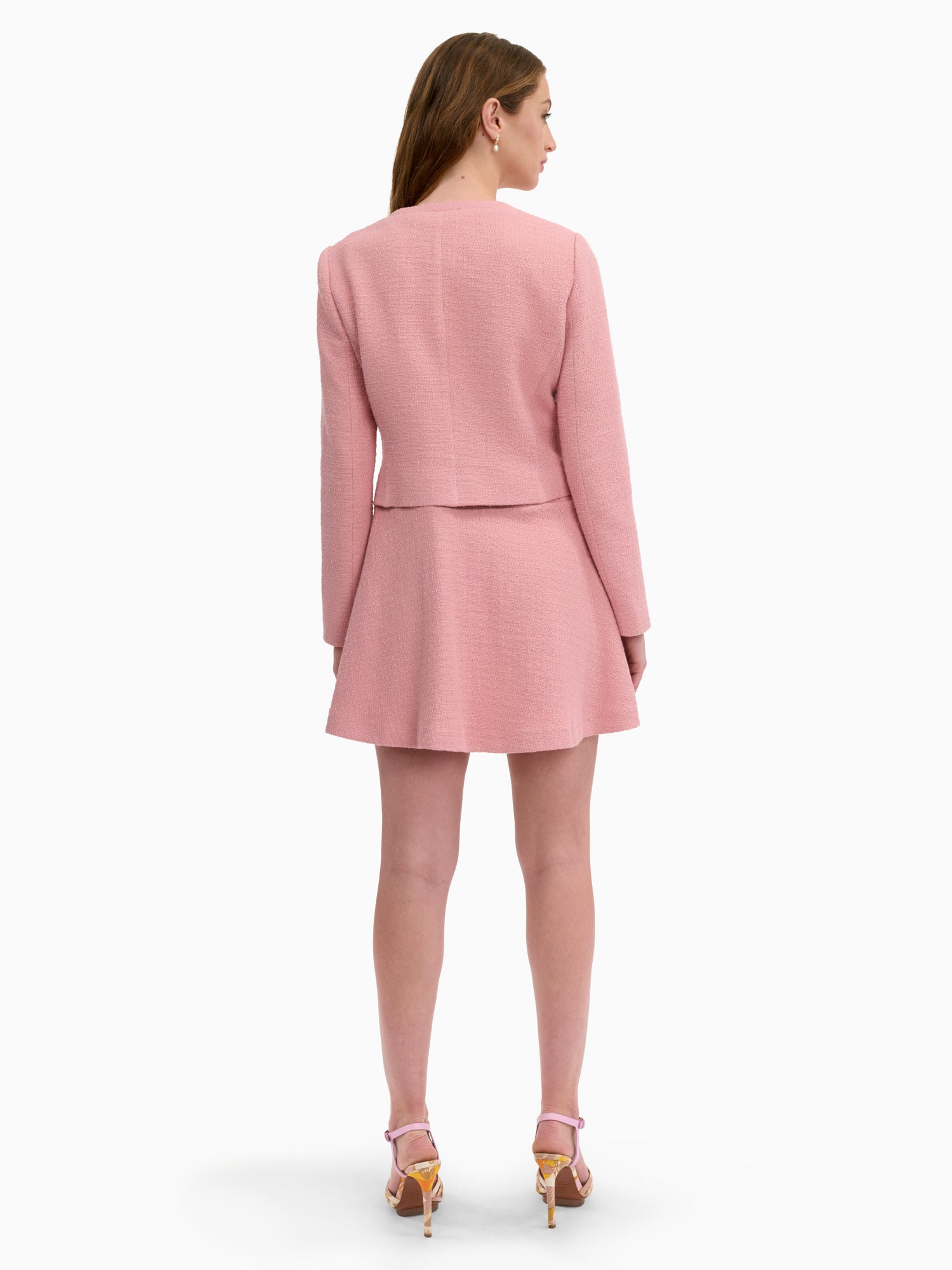 Margot Tweed Jacket in Vintage Rose by Rebecca Taylor