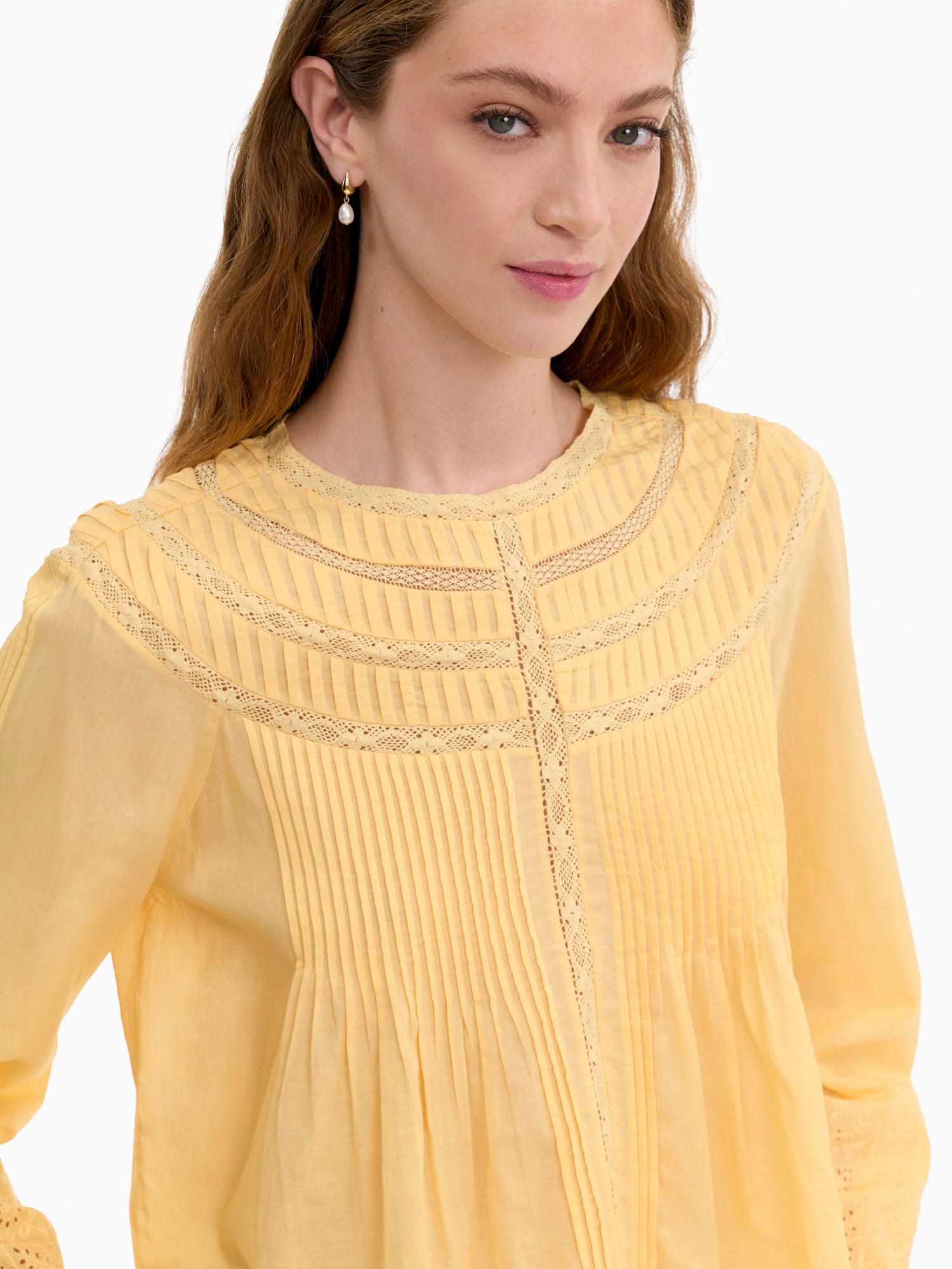 Sabine Blouse in Daisy Yellow by Rebecca Taylor