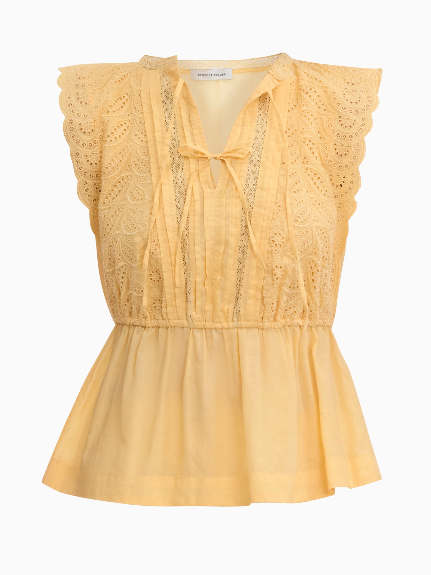 Sabine Top in Daisy Yellow by Rebecca Taylor