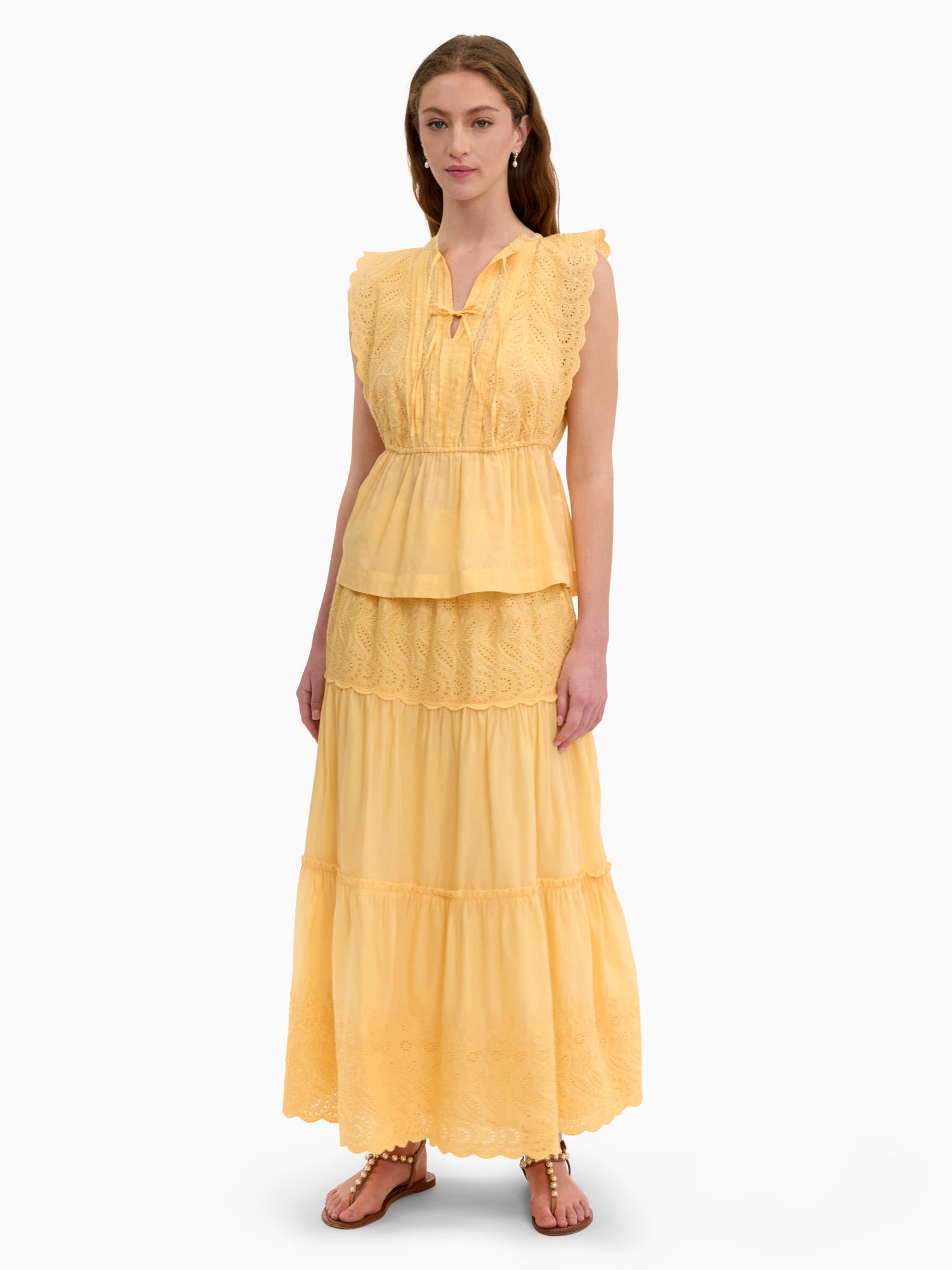 Sabine Top in Daisy Yellow by Rebecca Taylor