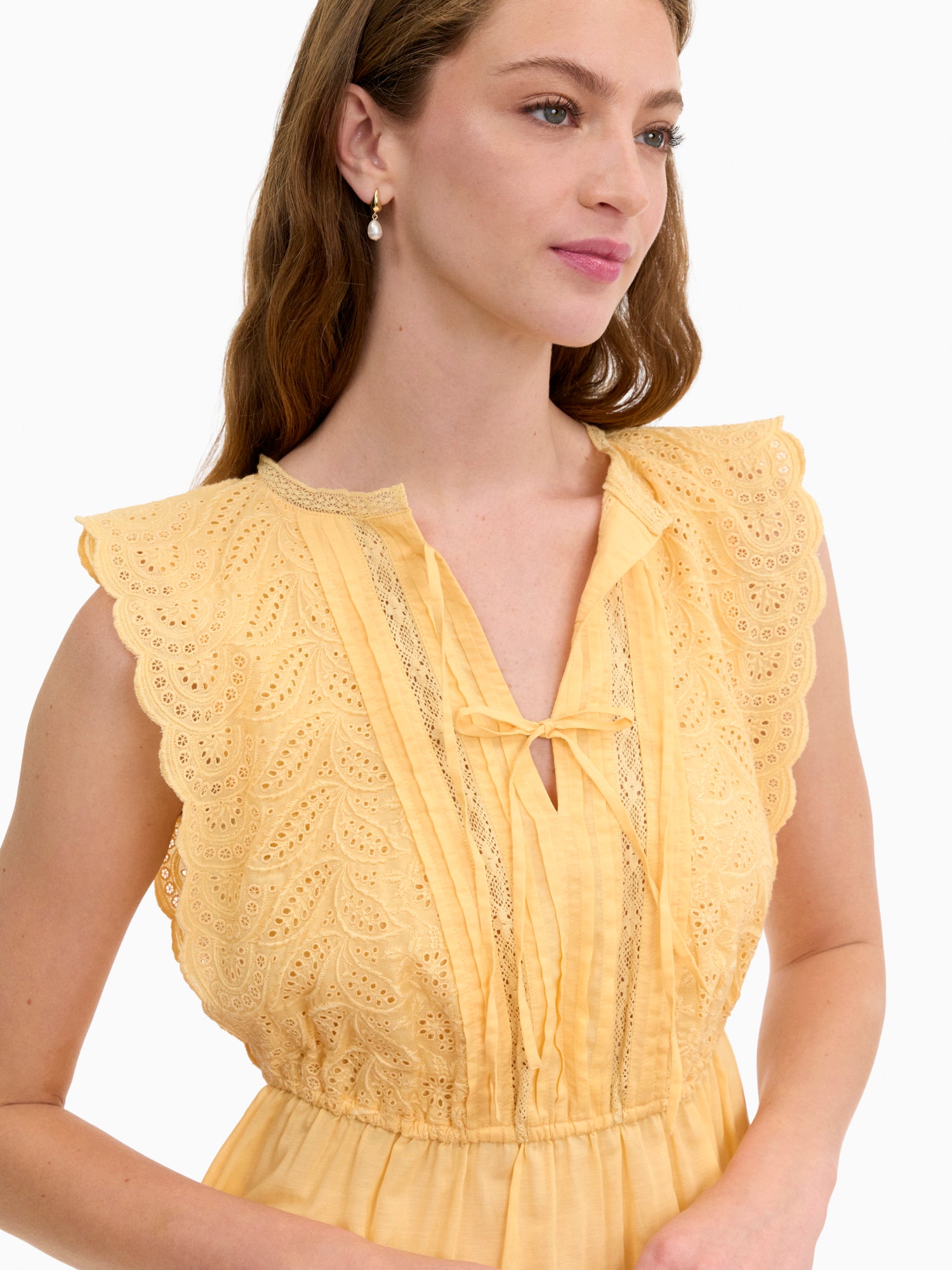 Sabine Top in Daisy Yellow by Rebecca Taylor