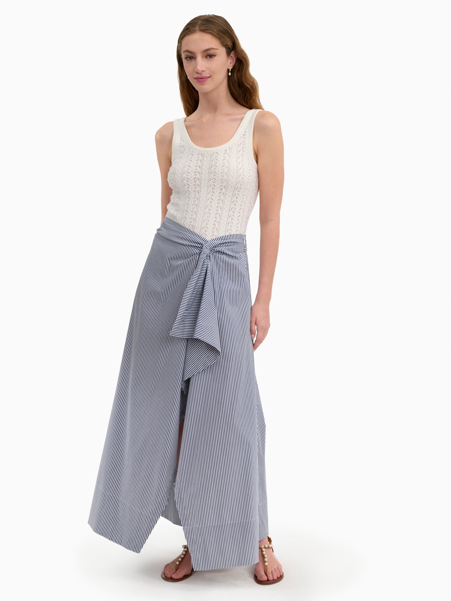 Verana Knit Tank in Ivory by Rebecca Taylor