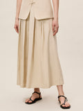 Beatrice Stretch Linen Skirt