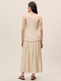 Beatrice Stretch Linen Skirt
