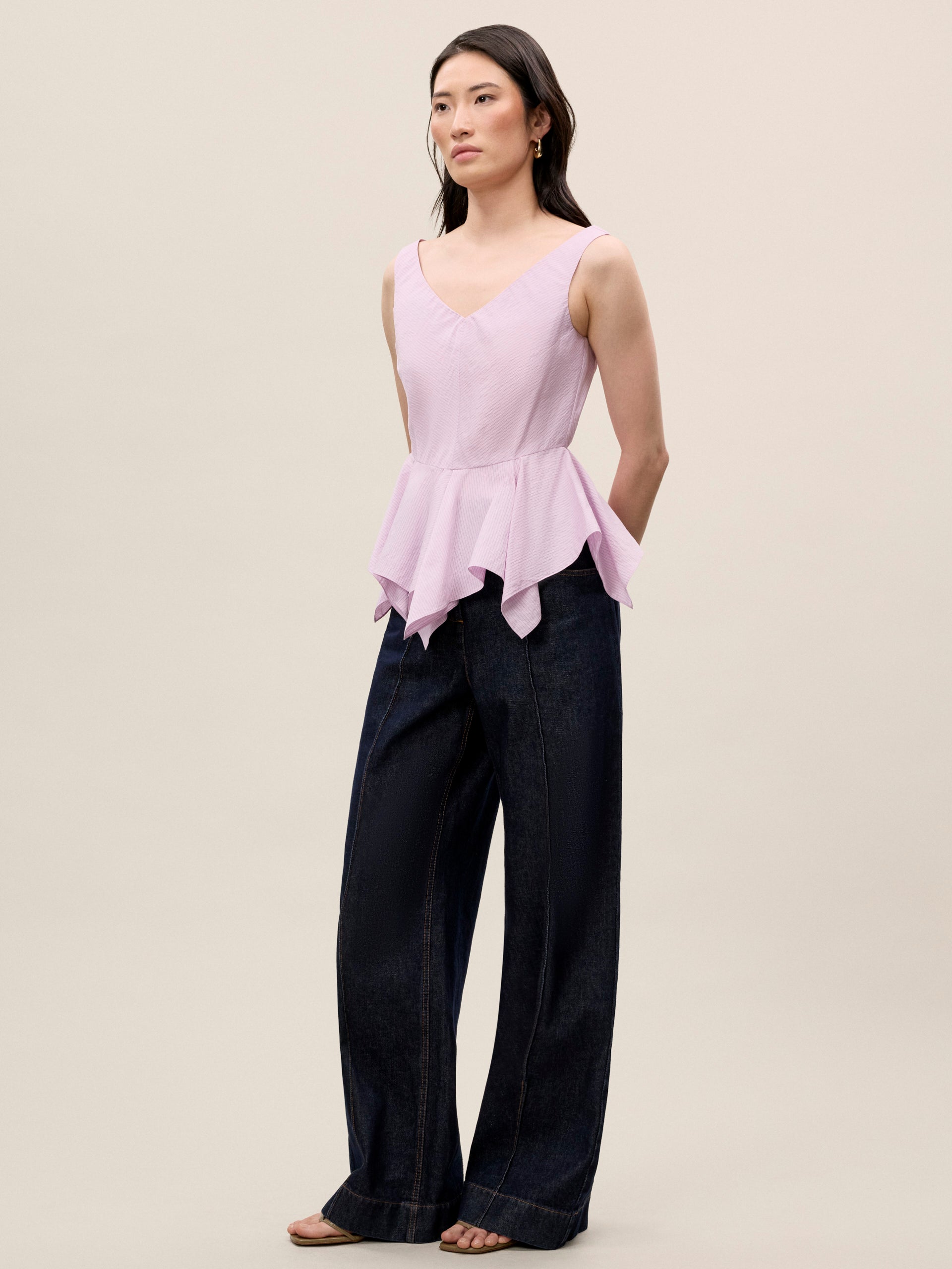 Allegra Stripe Top in Wisteria by Rebecca Taylor