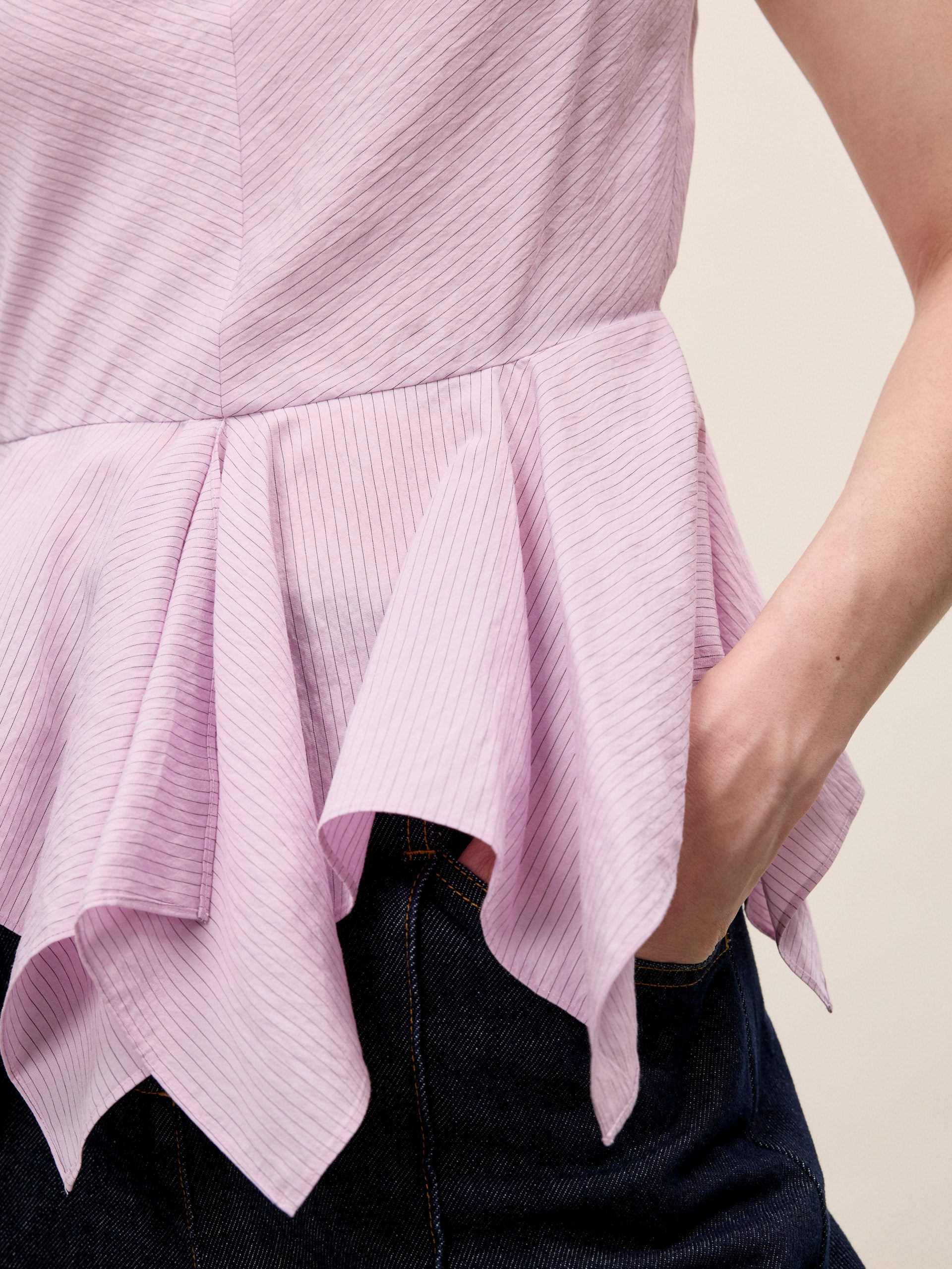 Allegra Stripe Top in Wisteria by Rebecca Taylor