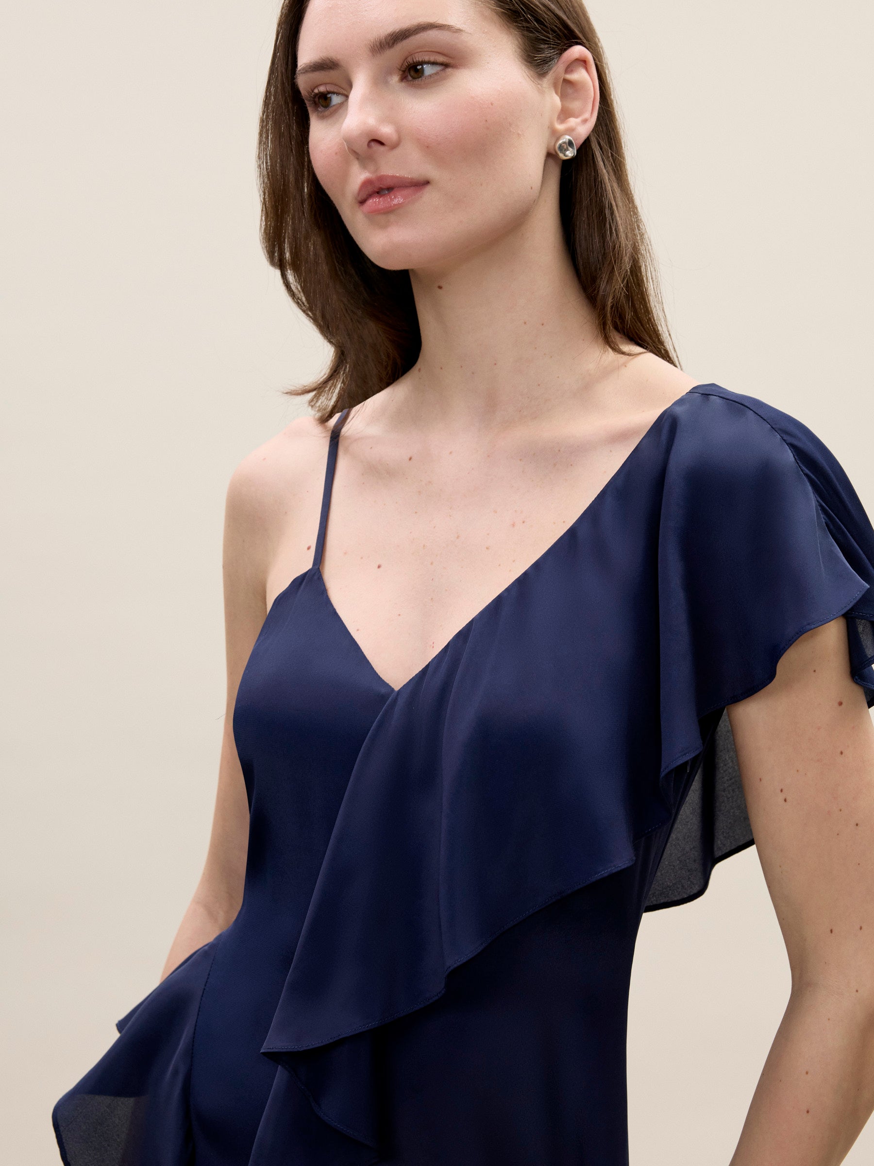 Irie Silky Dress in Navy by Rebecca Taylor