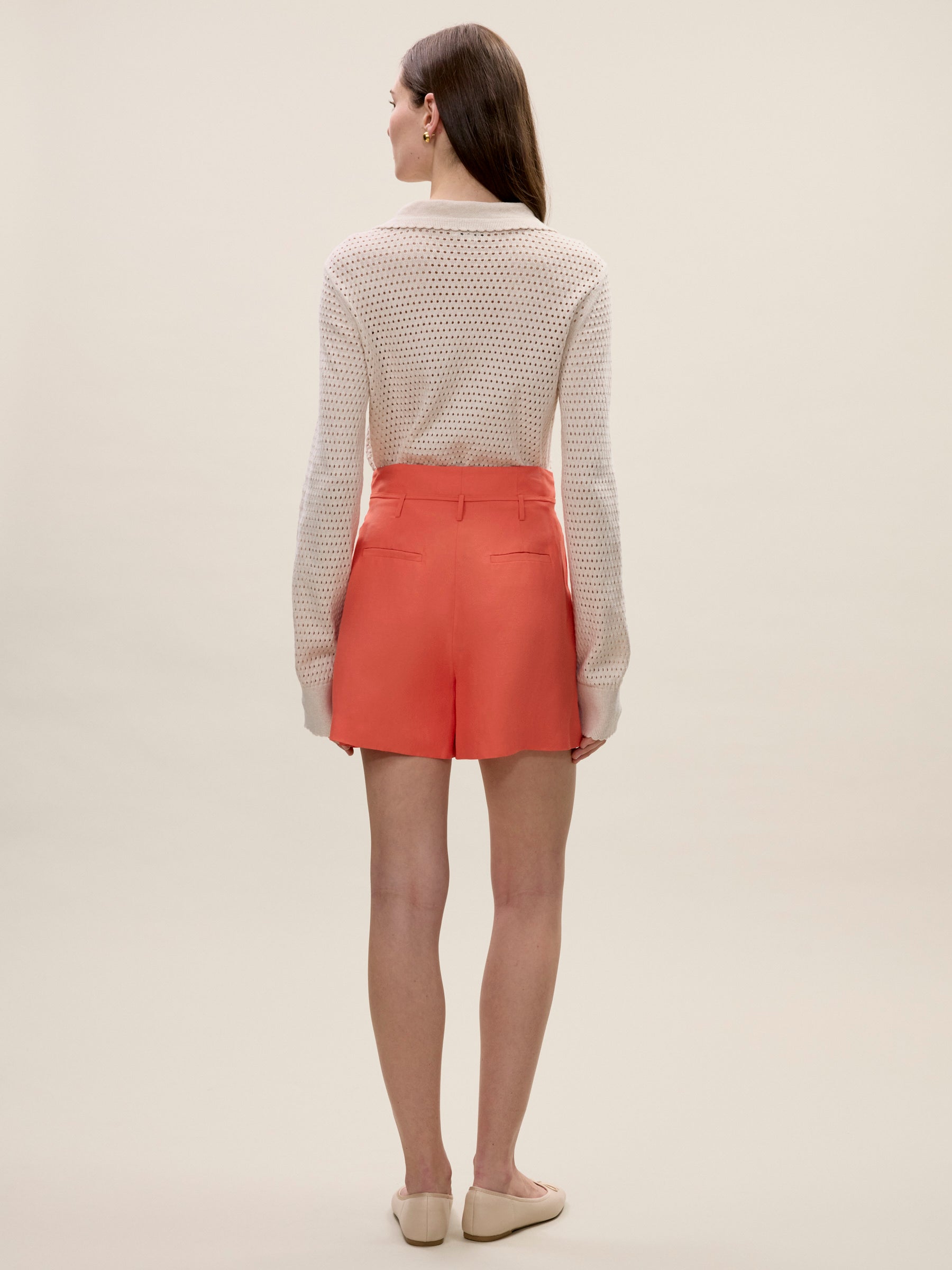 Lena Shine Short in Coral by Rebecca Taylor