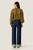 Tiana Metallic Dot Longsleeve Top