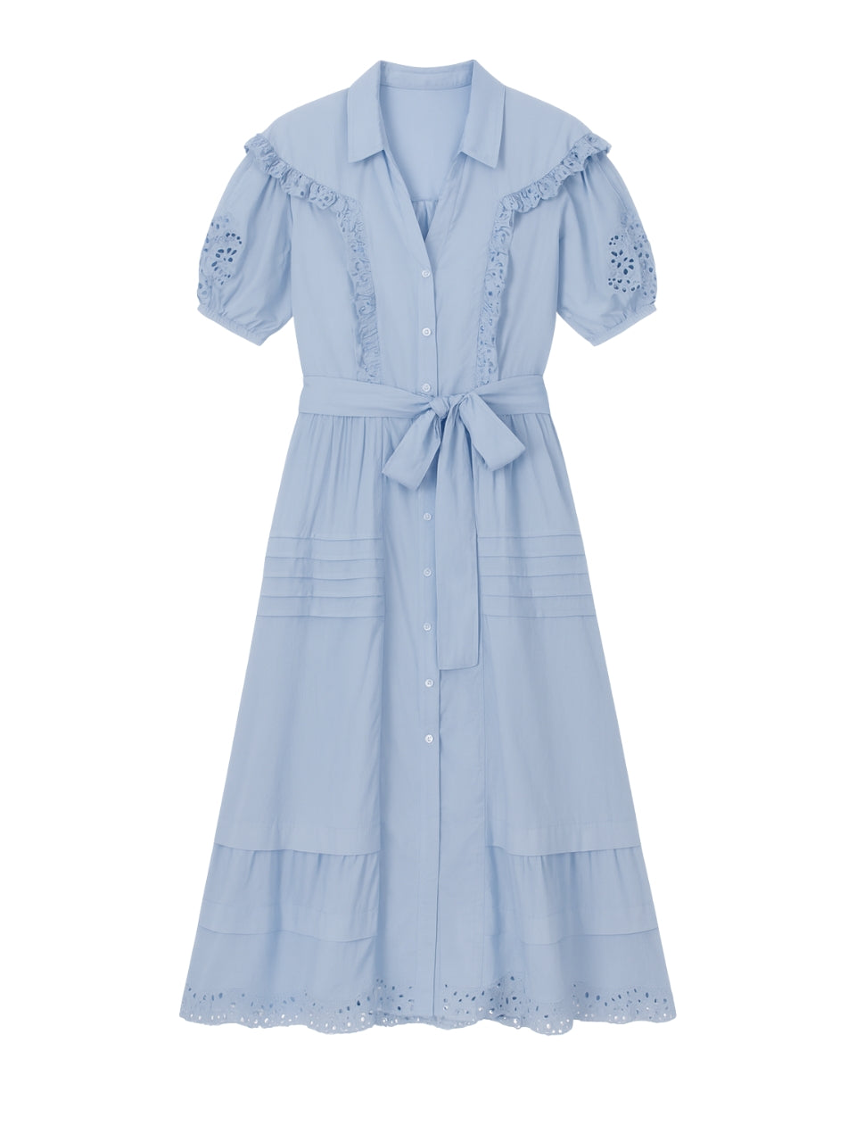 Lorelai Shirt Dress in Chambray by Rebecca Taylor