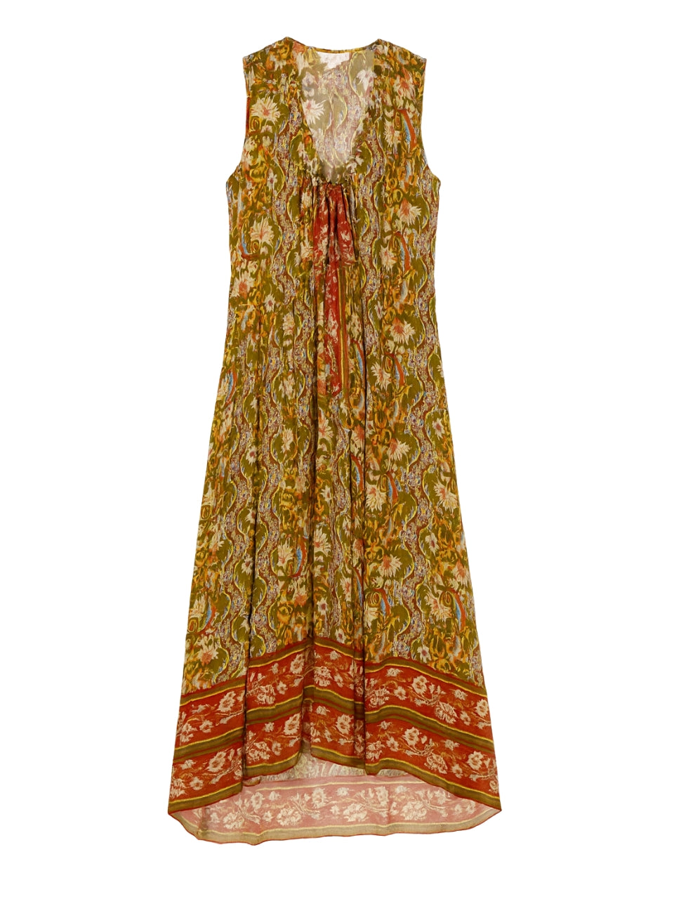 Isha Printed Dress in Pesto Combo by Rebecca Taylor