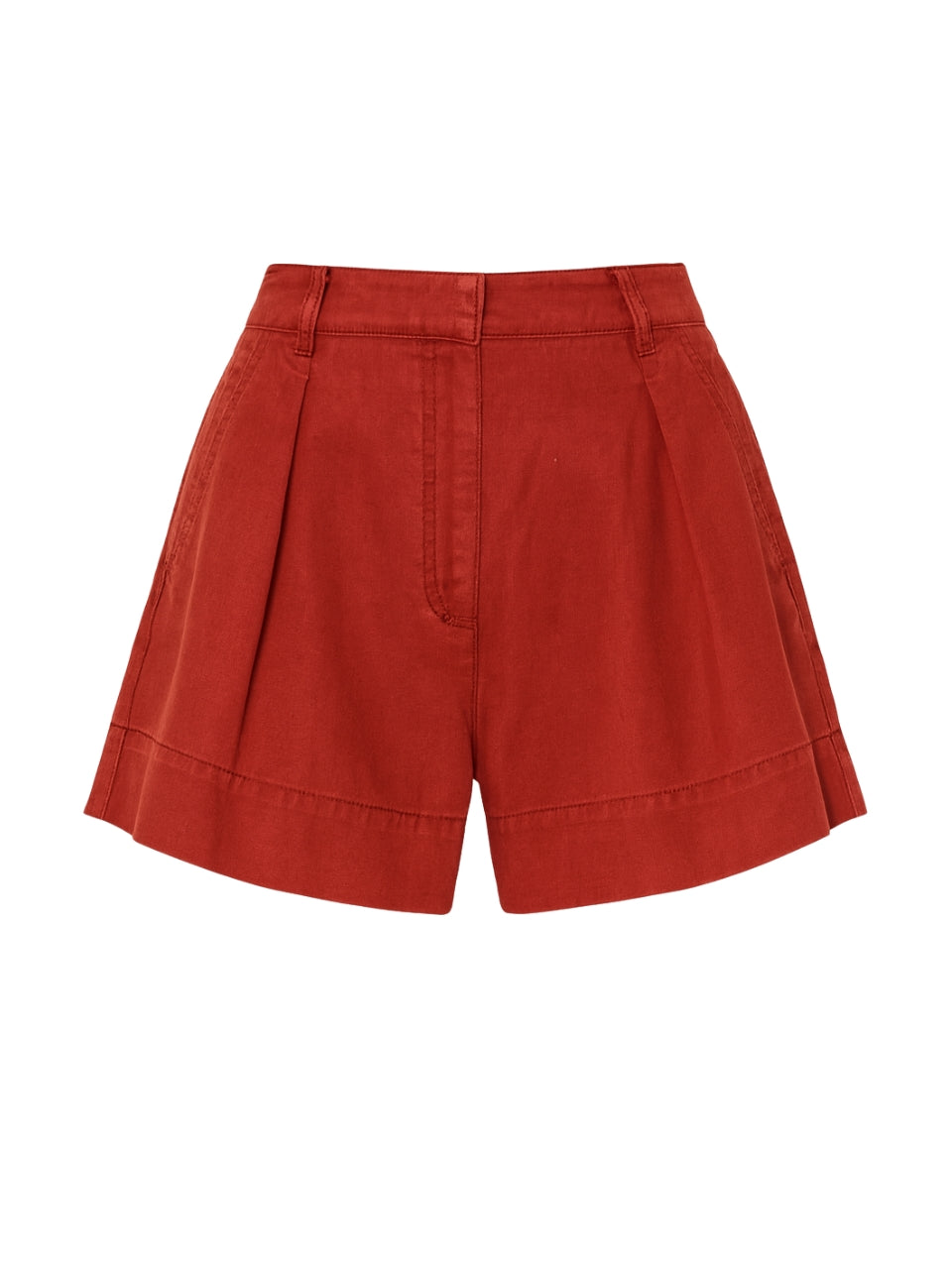 Remi Garment Dyed Short in Burnt Sienna by Rebecca Taylor