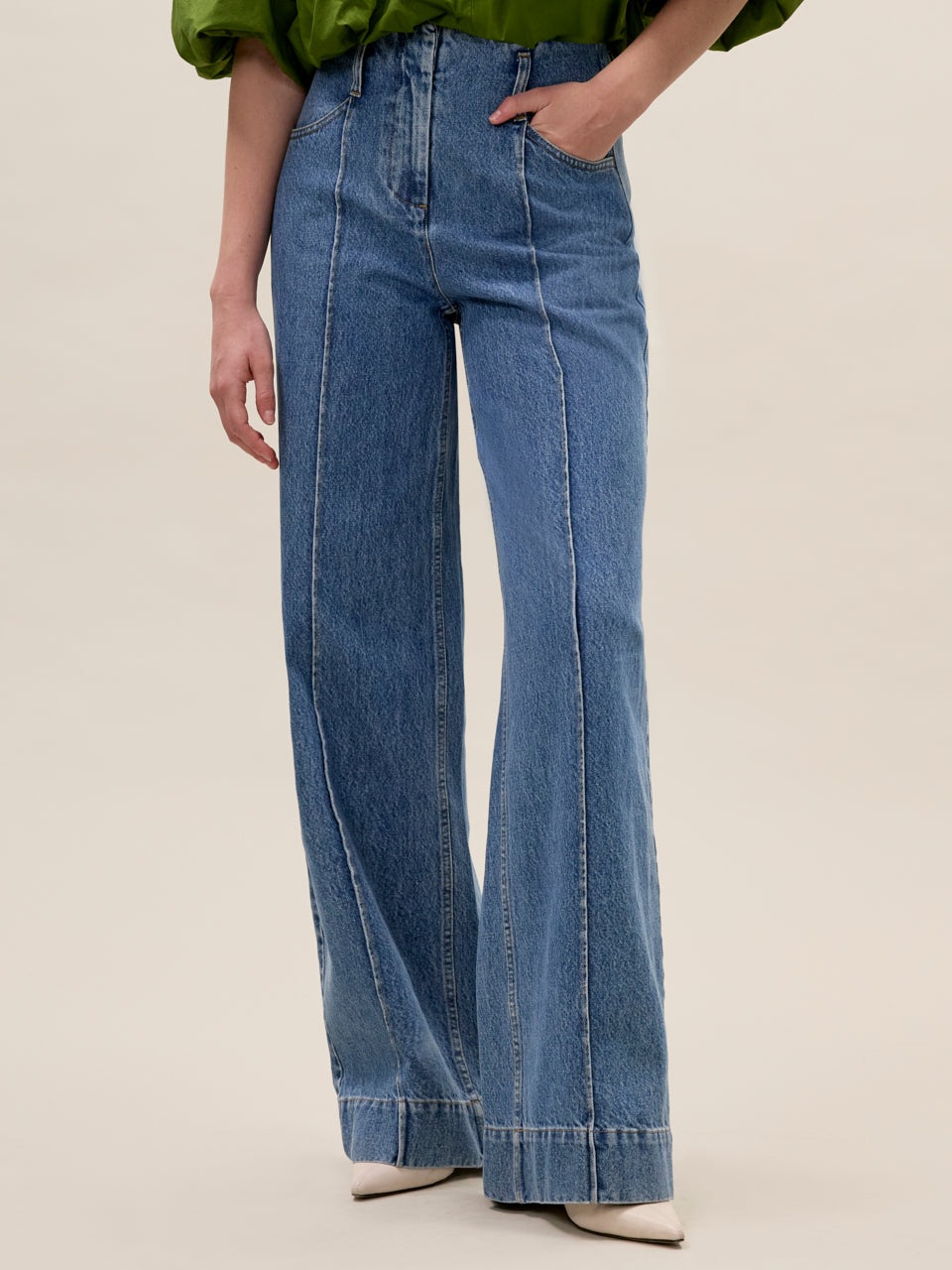 Dax Denim Pant in Dax Wash by Rebecca Taylor