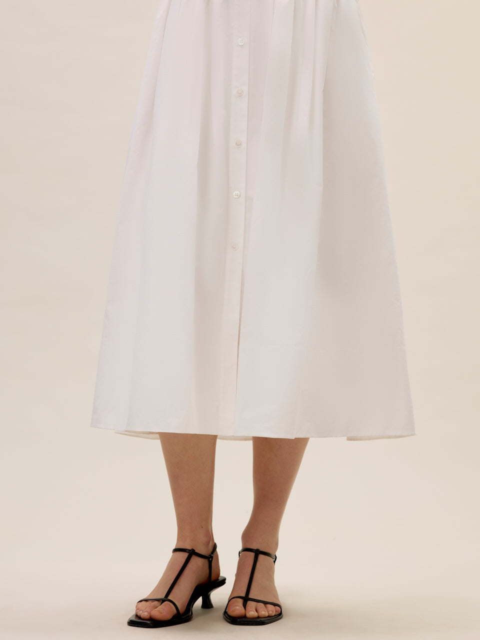 Isla Poplin Dress in Milk by Rebecca Taylor