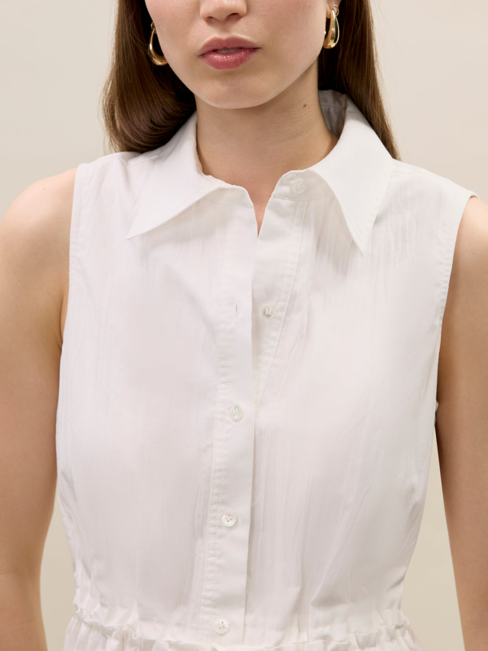 Marietta Shirt Dress in Milk by Rebecca Taylor