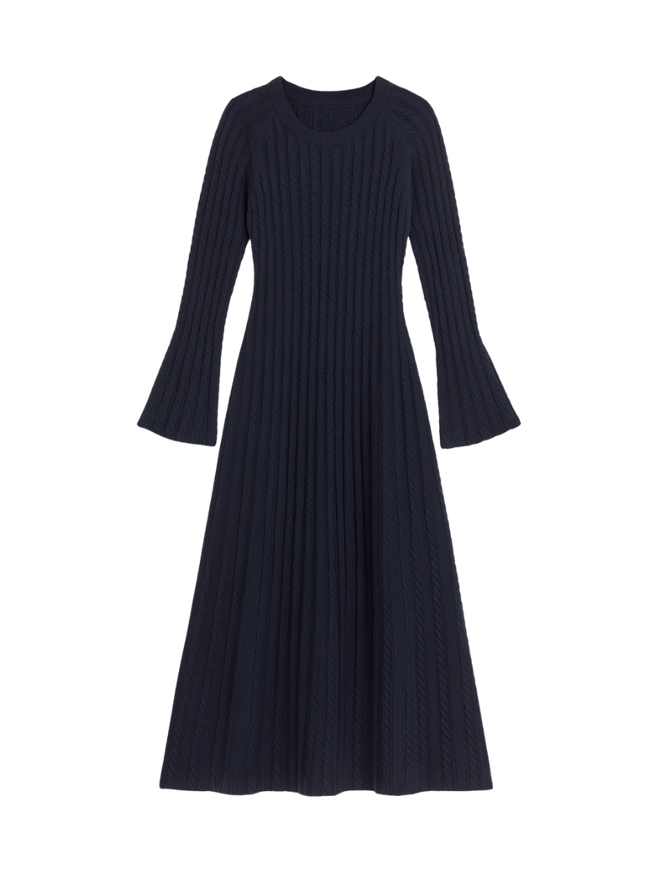Ella Sweater Dress in Navy by Rebecca Taylor