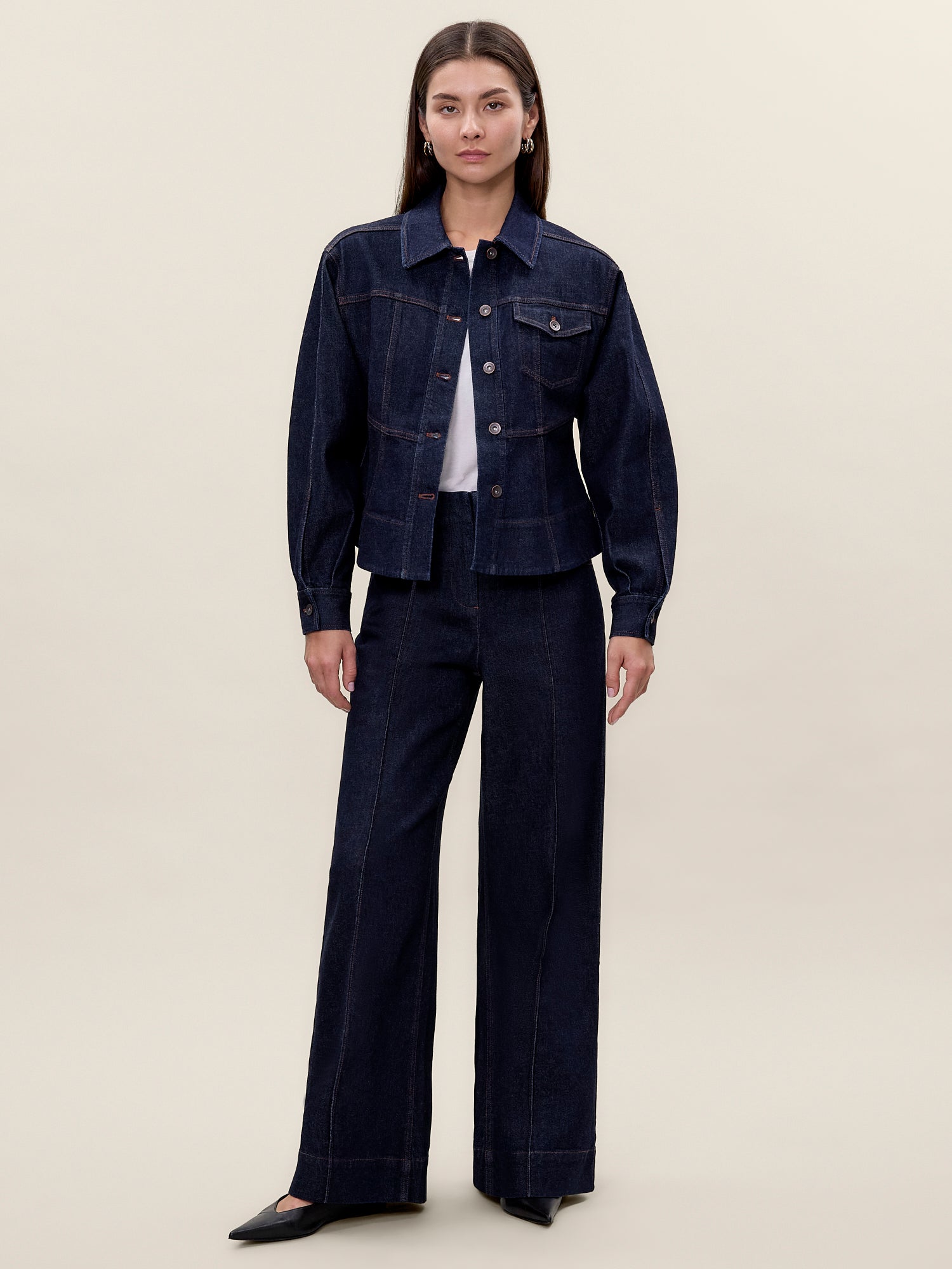 Carmen Denim Jacket in Carmen Indigo by Rebecca Taylor