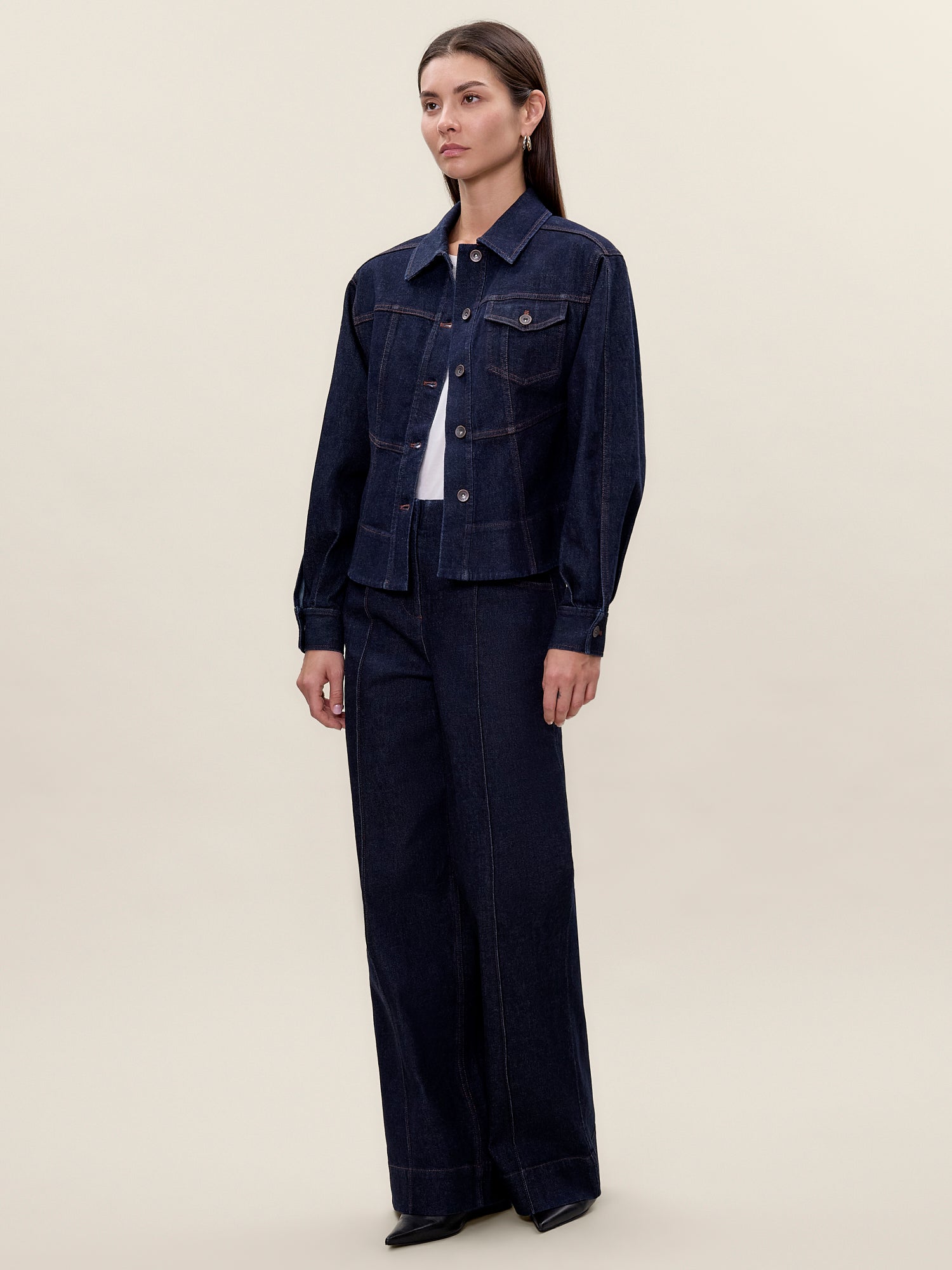 Carmen Denim Jacket in Carmen Indigo by Rebecca Taylor