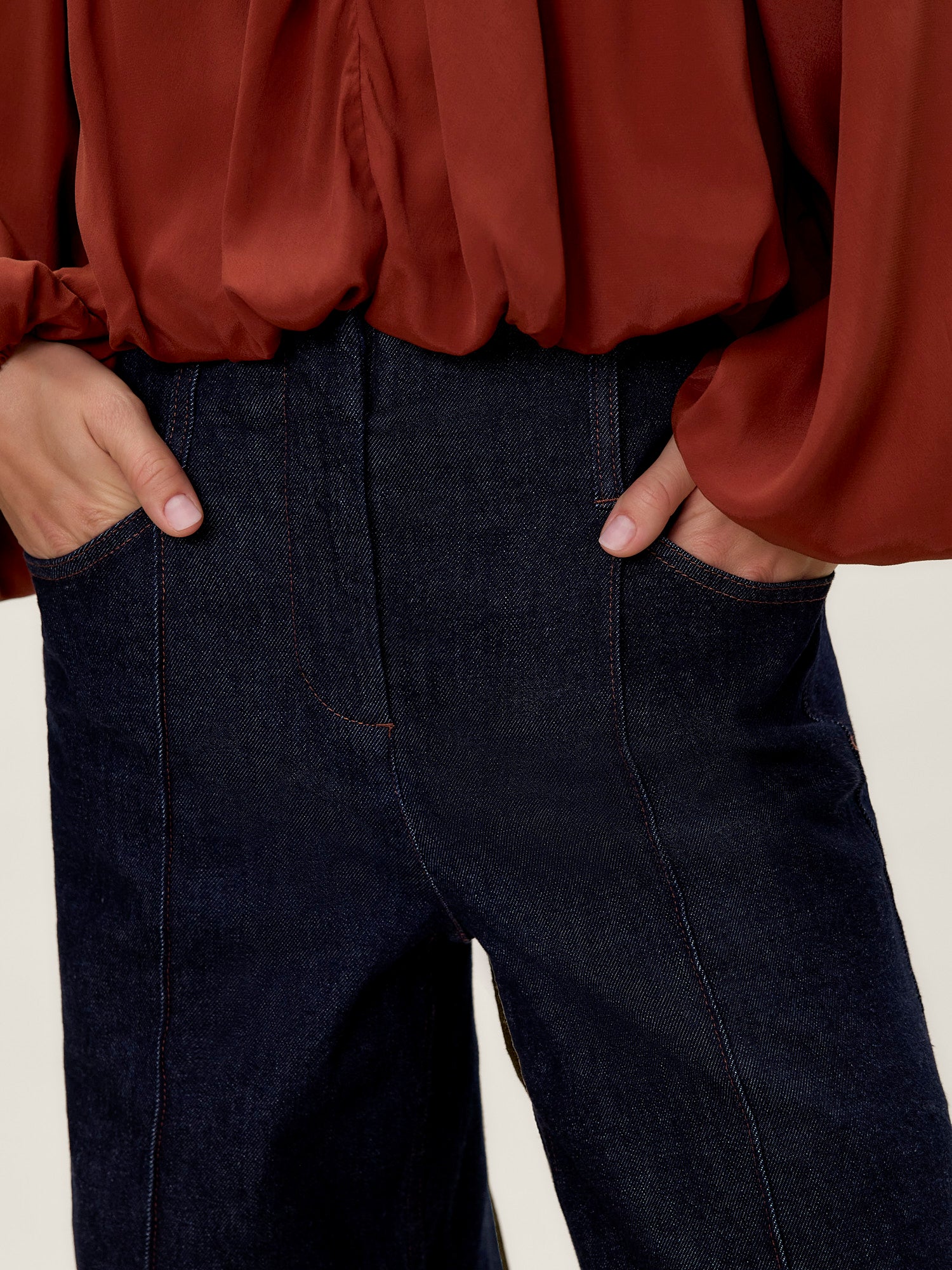 Carmen Denim Pant in Carmen Indigo by Rebecca Taylor